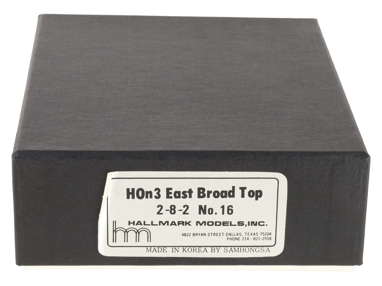 Hallmark Models 16 HOn3 Brass East Broad Top 2-8-2 Steam Locomotive & Tender LN/Box
