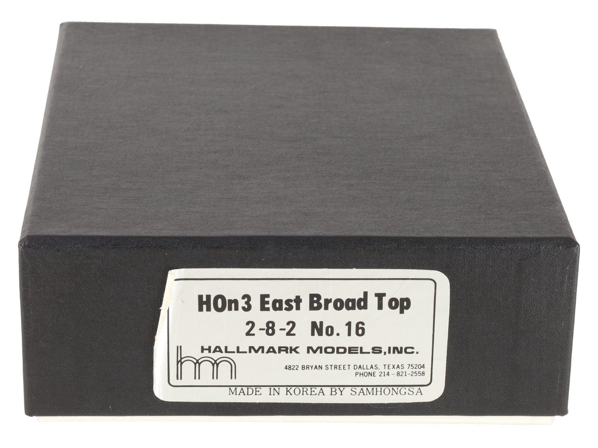 Hallmark Models 16 HOn3 Brass East Broad Top 2-8-2 Steam Locomotive & Tender LN/Box