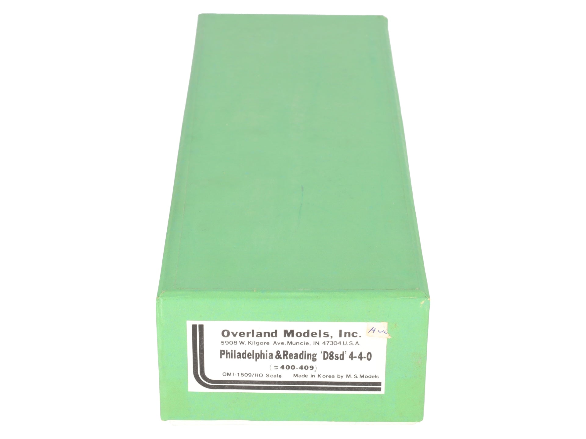 Overland OMI-1509 HO BRASS P&R D8sd 4-4-0 Steam Locomotive & Tender EX/Box