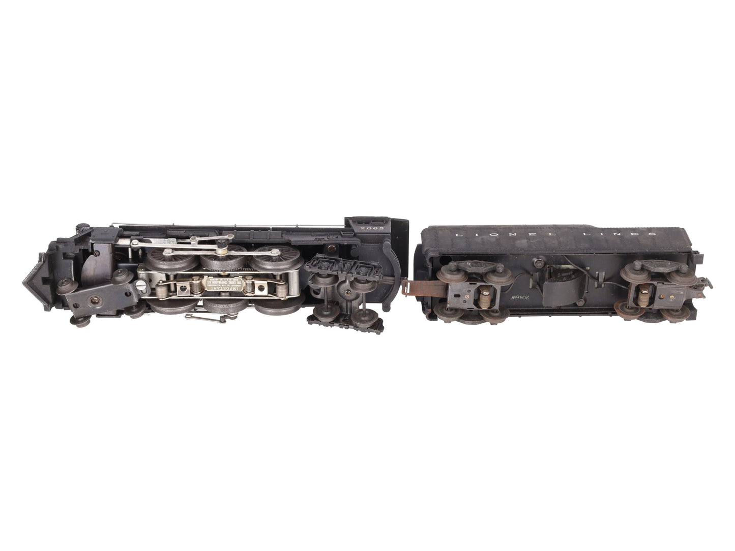 Lionel 2065 Vintage O 4-6-4 Small Hudson Steam Locomotive & 2046W Tender VG/Box