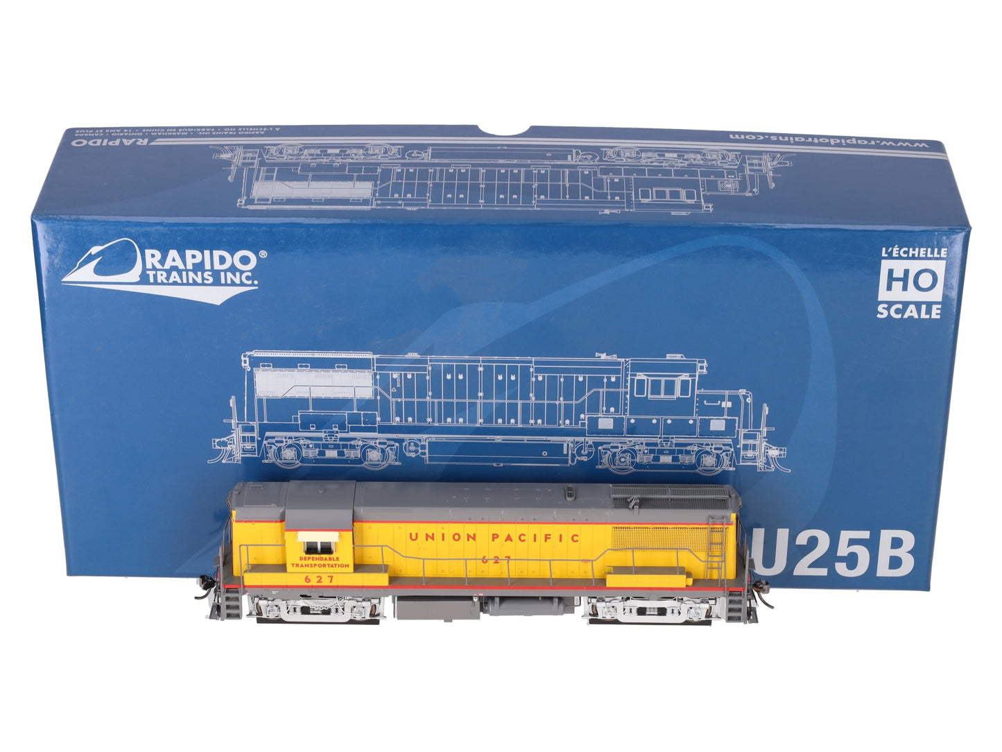 Rapido Trains 35523 HO Union Pacific U25B High Hood Locomotive #627 w/ DCC EX/Box