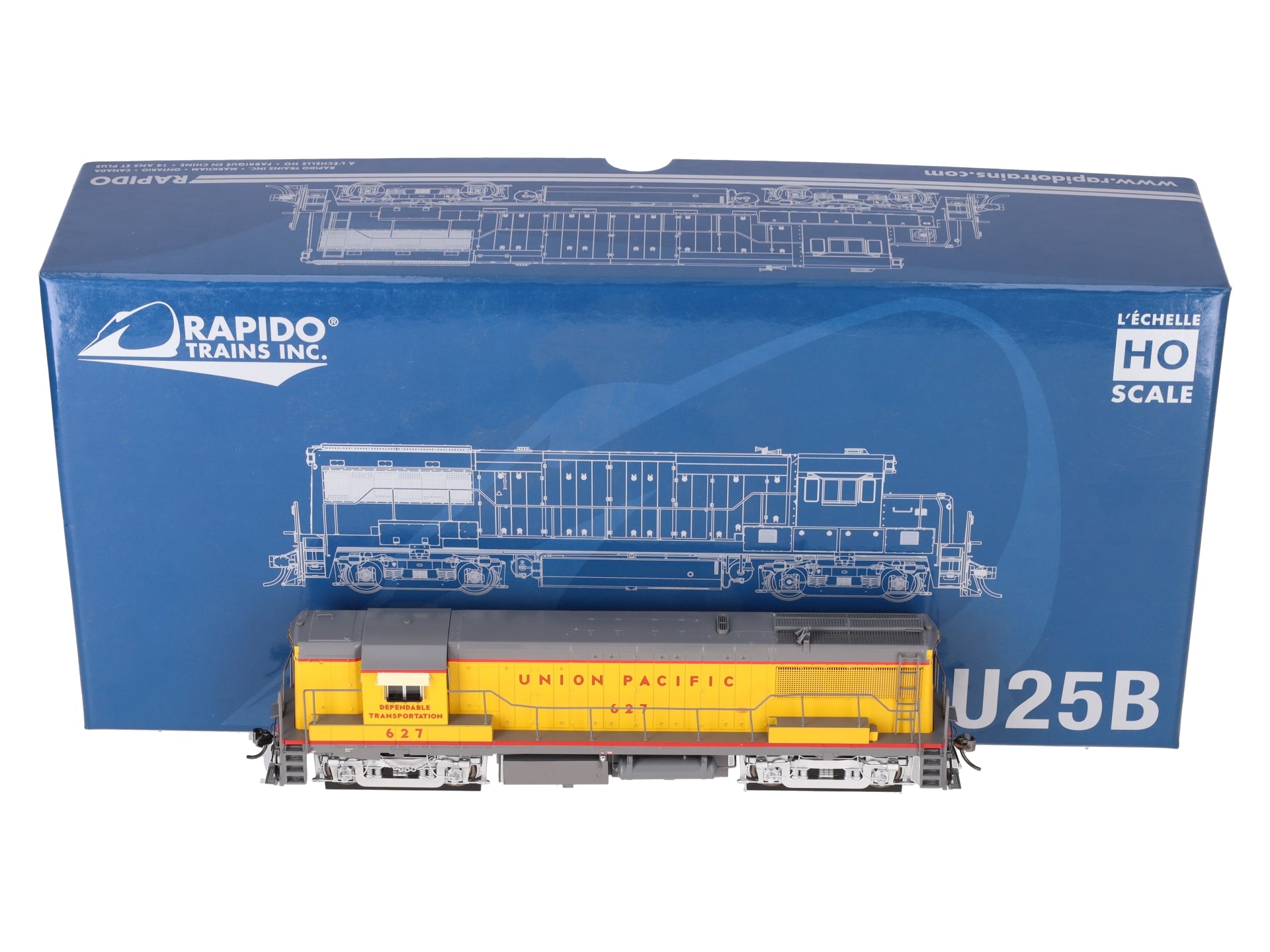 Rapido Trains 35523 HO Union Pacific U25B High Hood Locomotive #627 w/ DCC EX/Box