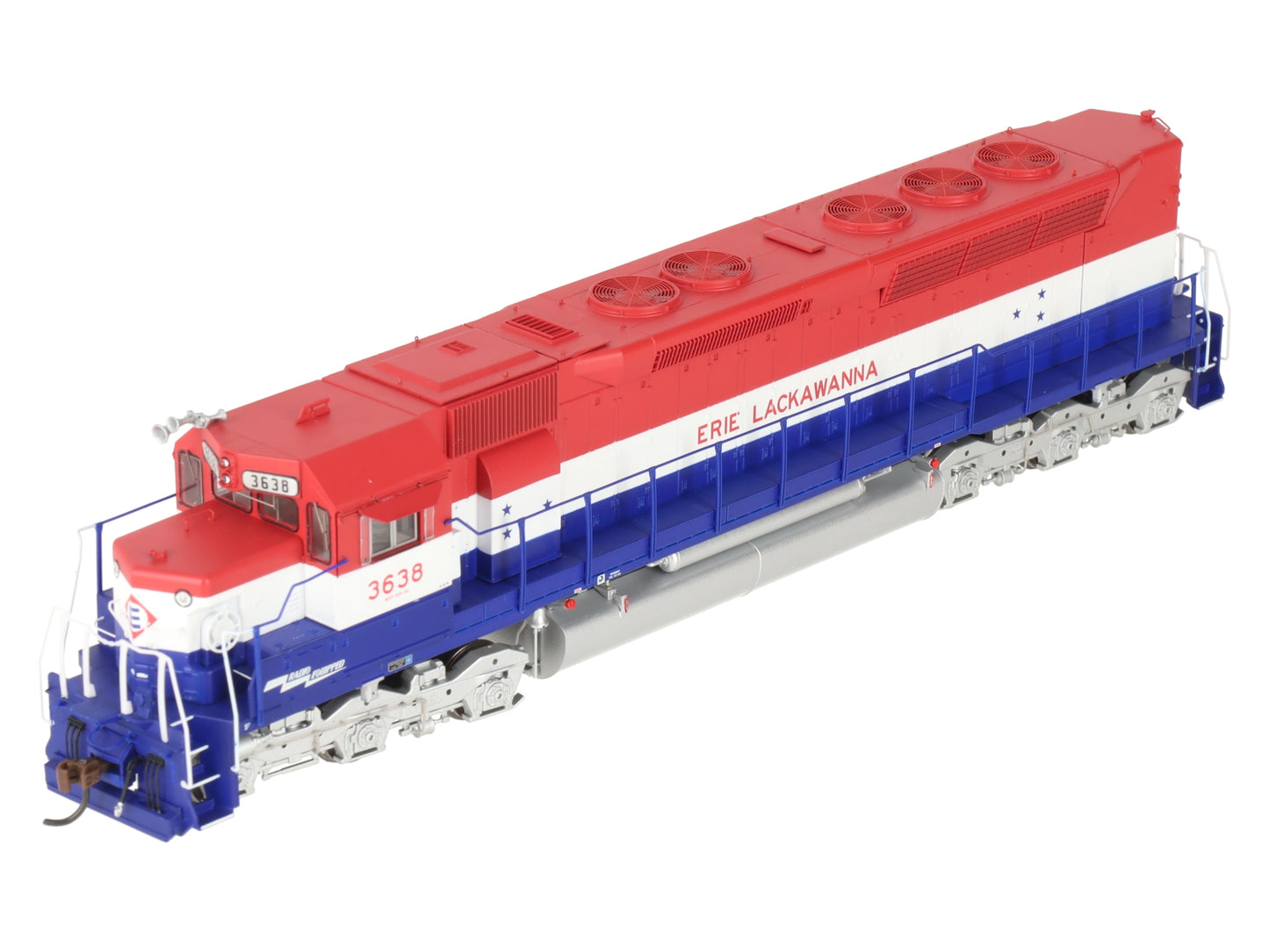 Athearn G63686 HO Erie Lackawanna SDP45 Diesel Locomotive with DCC & Sound #3638 EX/Box