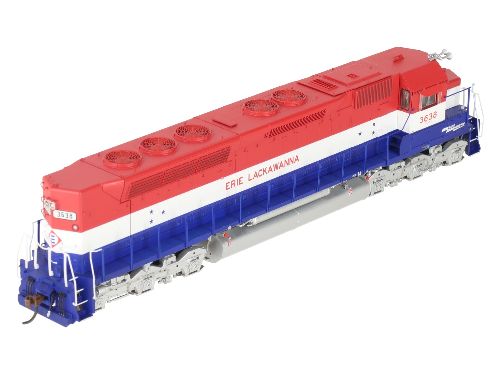 Athearn G63686 HO Erie Lackawanna SDP45 Diesel Locomotive with DCC & Sound #3638 EX/Box