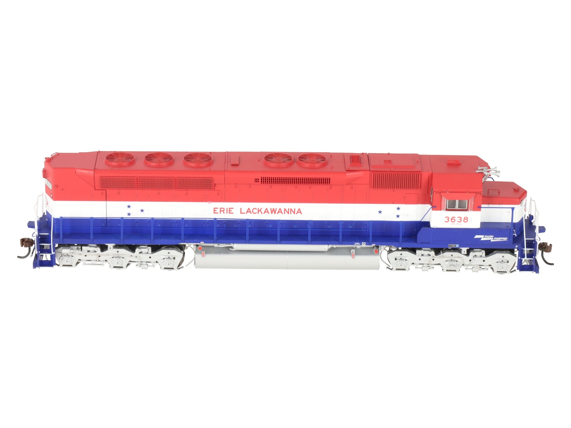 Athearn G63686 HO Erie Lackawanna SDP45 Diesel Locomotive with DCC & Sound #3638 EX/Box