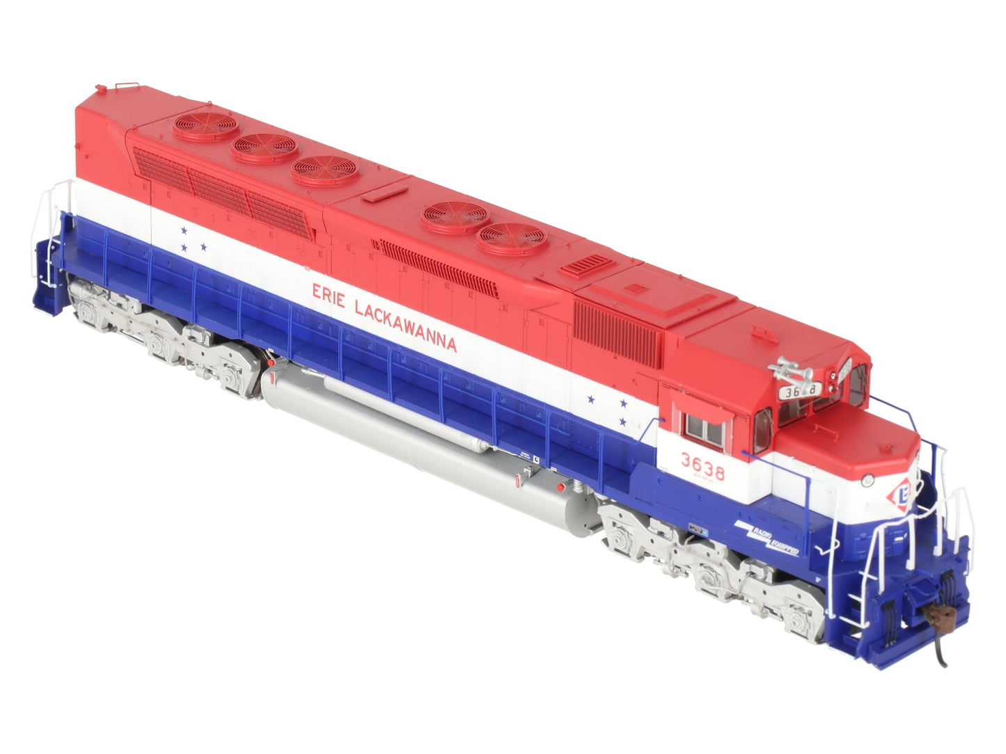 Athearn G63686 HO Erie Lackawanna SDP45 Diesel Locomotive with DCC & Sound #3638 EX/Box