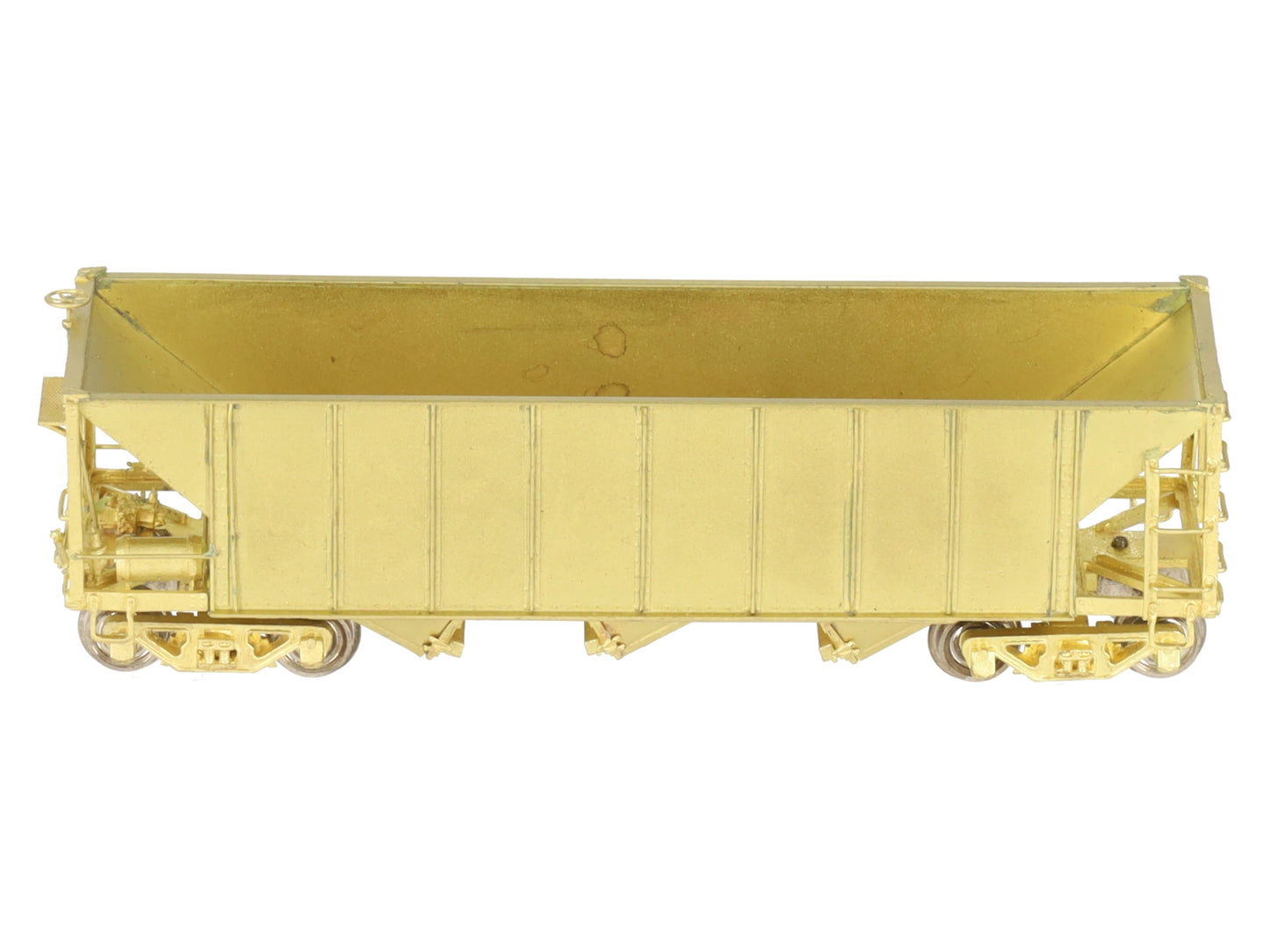 Hallmark Models HOn3 BRASS Undecorated Rolling Stock 3-Bay Hopper EX/Box