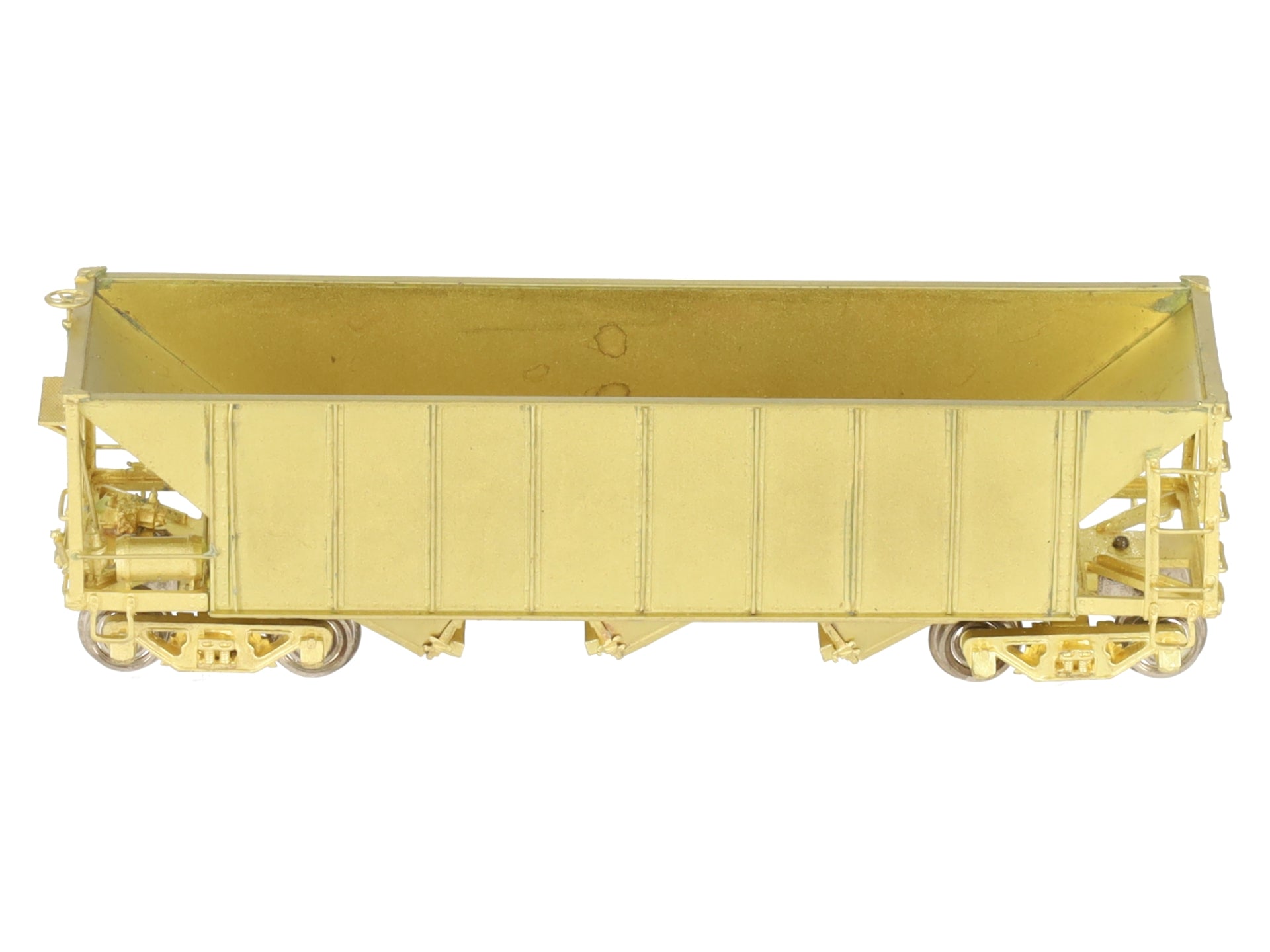 Hallmark Models HOn3 BRASS Undecorated Rolling Stock 3-Bay Hopper EX/Box