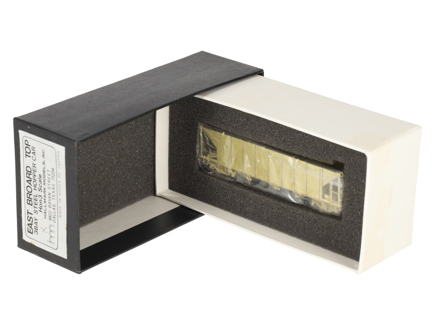 Hallmark Models HOn3 BRASS Undecorated Rolling Stock 3-Bay Hopper EX/Box