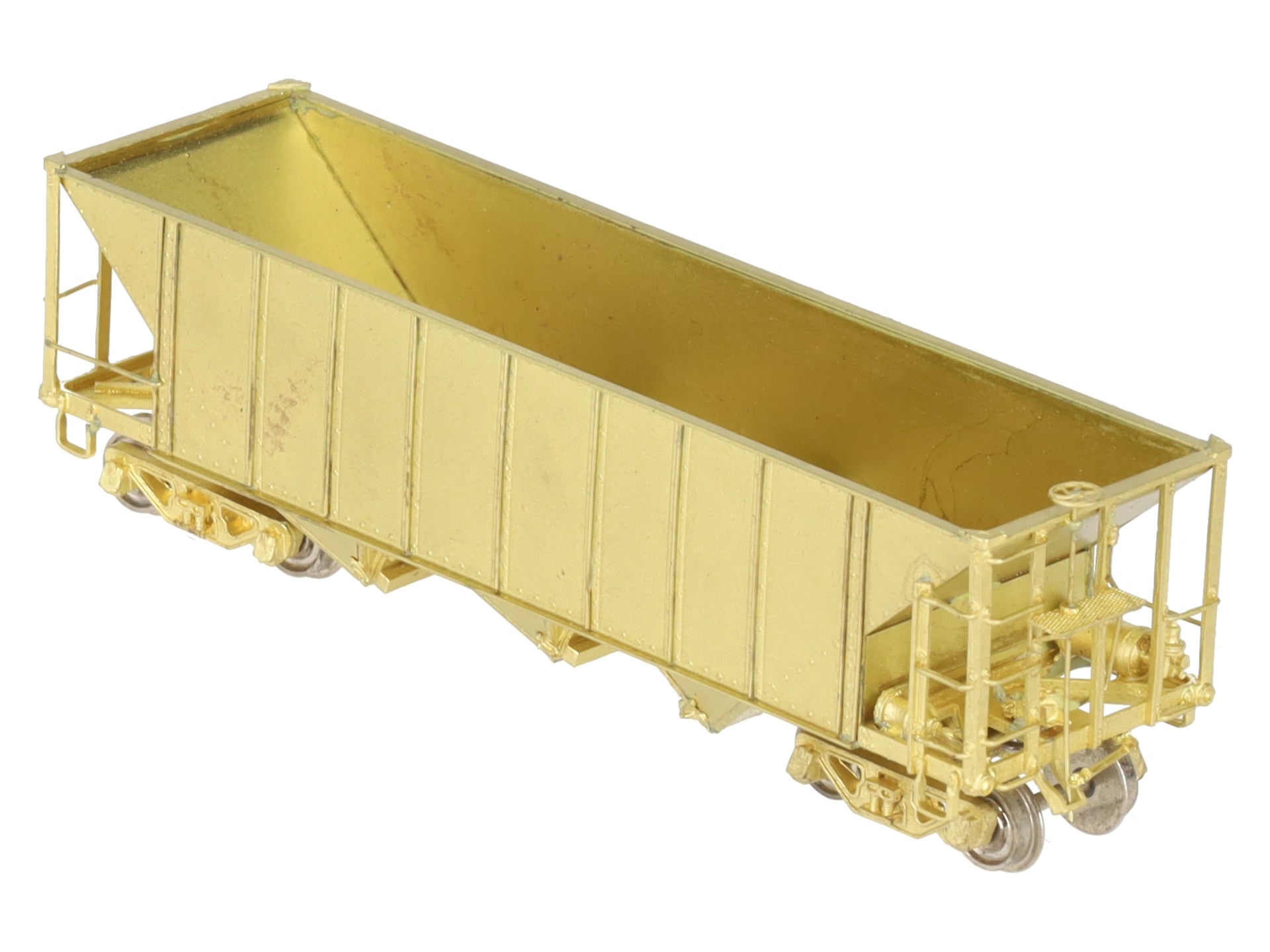 Hallmark Models HOn3 BRASS Undecorated Rolling Stock 3-Bay Hopper EX/Box