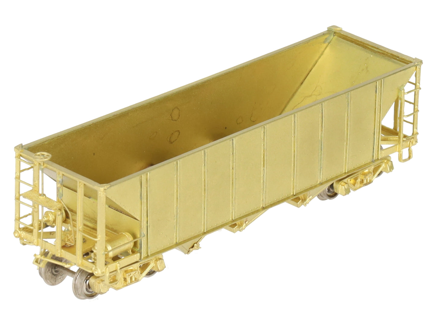 Hallmark Models HOn3 BRASS Undecorated Rolling Stock 3-Bay Hopper EX/Box