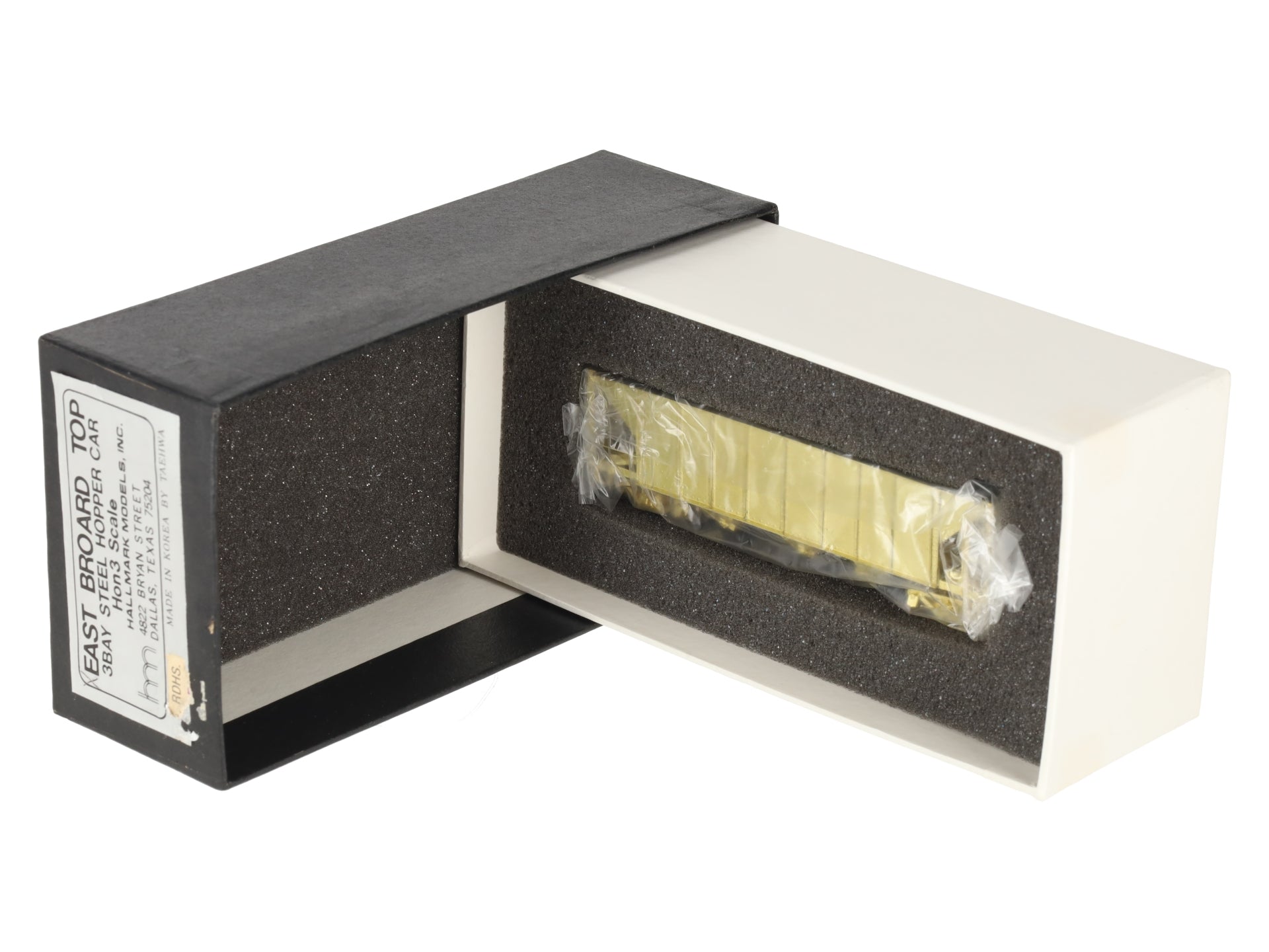 Hallmark Models HOn3 BRASS Undecorated Rolling Stock 3-Bay Hopper EX/Box