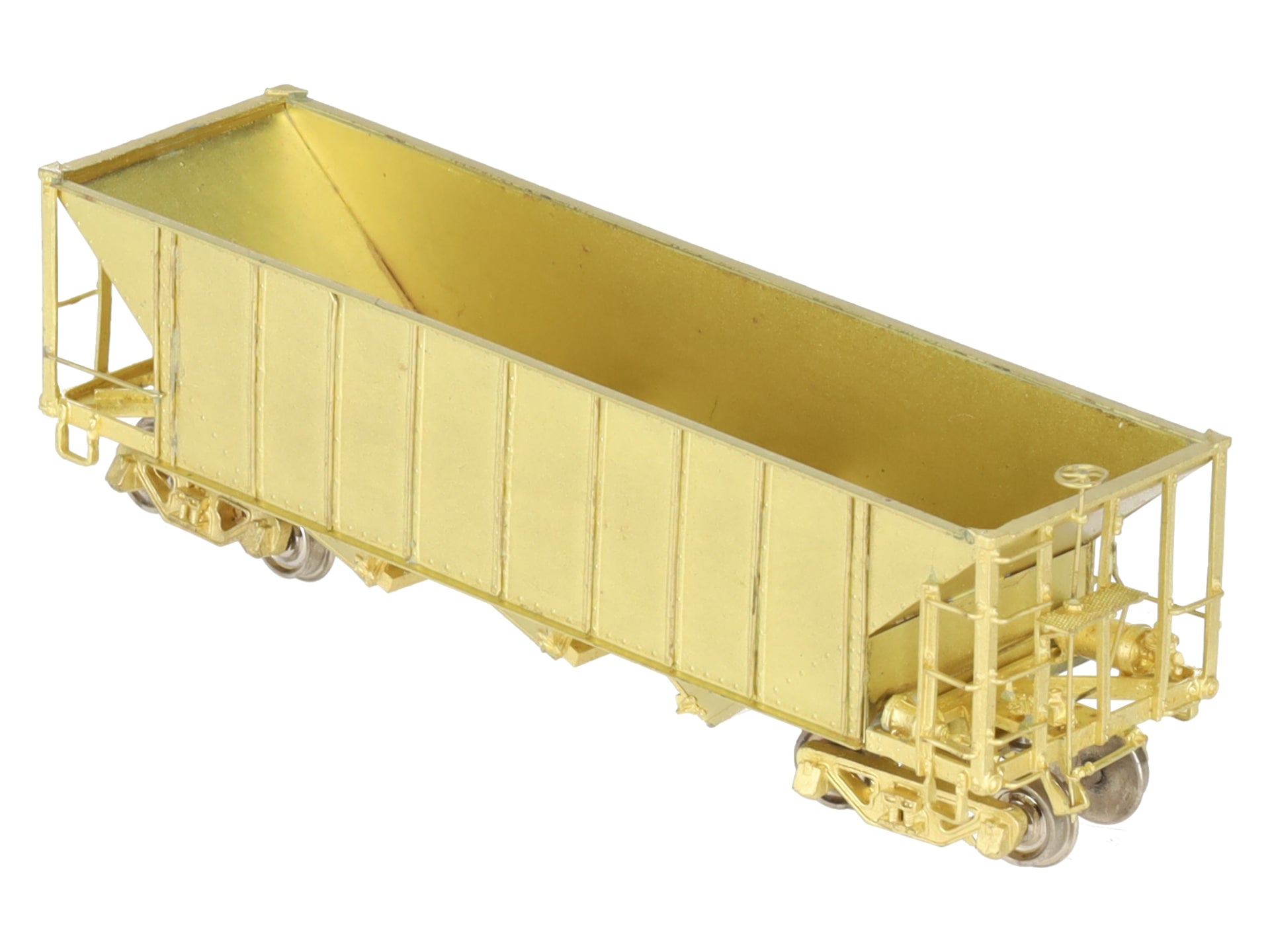 Hallmark Models HOn3 BRASS Undecorated Rolling Stock 3-Bay Hopper EX/Box