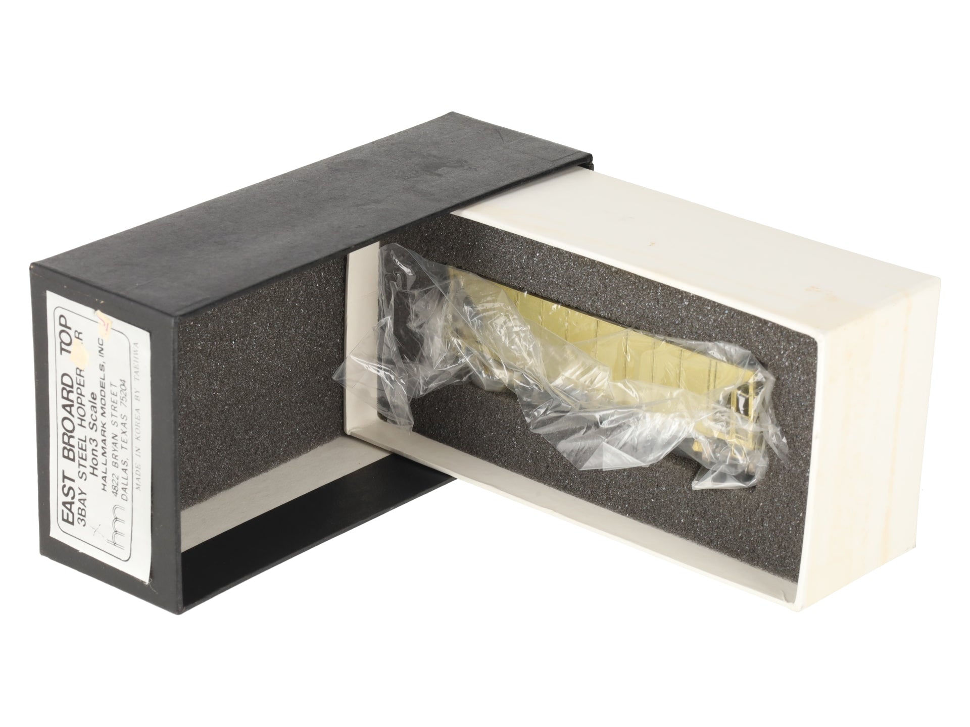 Hallmark Models HOn3 BRASS Undecorated Rolling Stock 3-Bay Hopper EX/Box