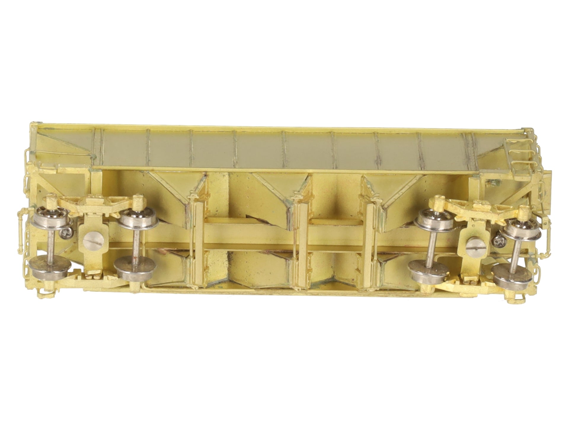 Hallmark Models HOn3 BRASS Undecorated Rolling Stock 3-Bay Hopper EX/Box
