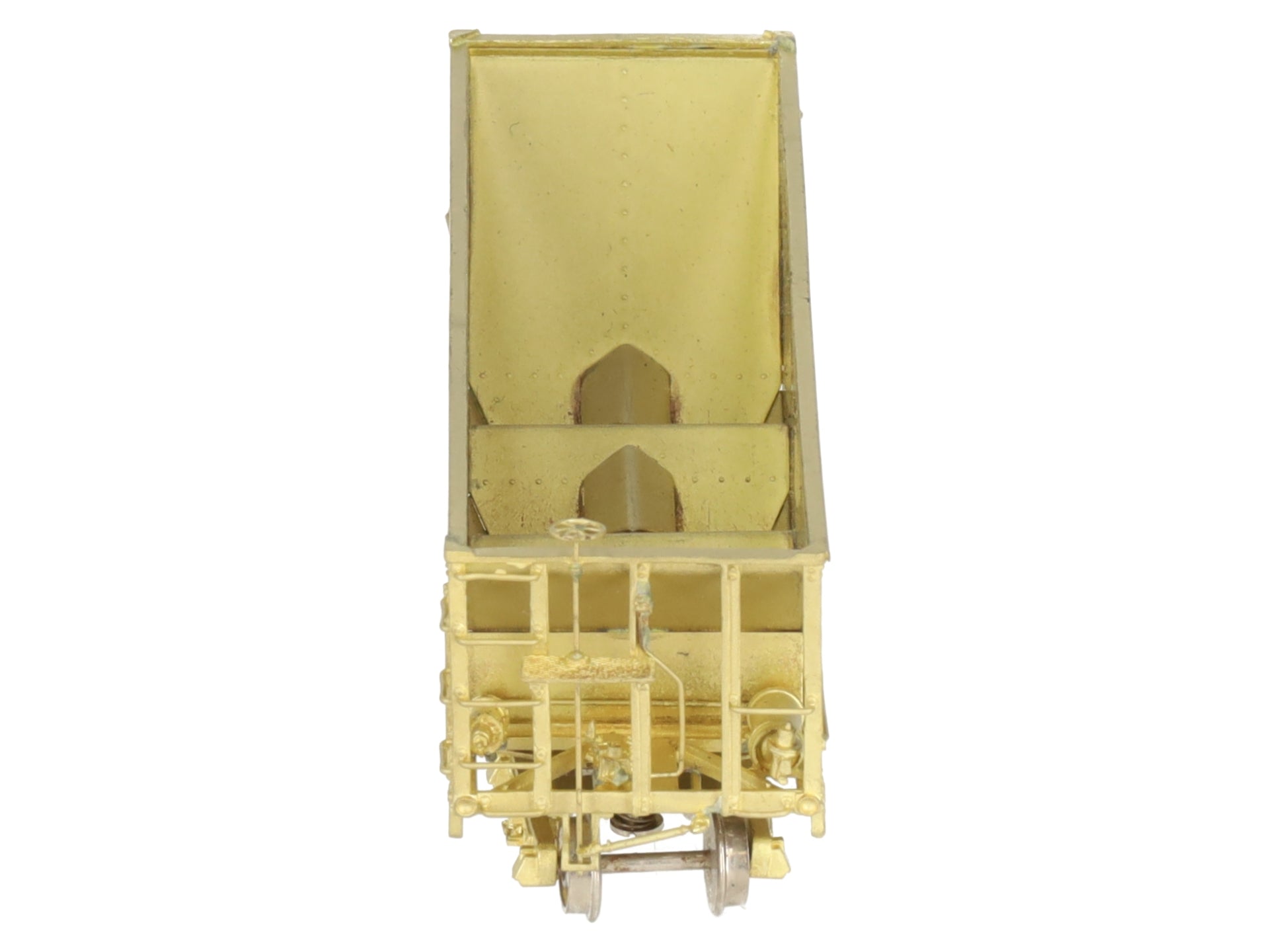 Hallmark Models HOn3 BRASS Undecorated Rolling Stock 3-Bay Hopper EX/Box