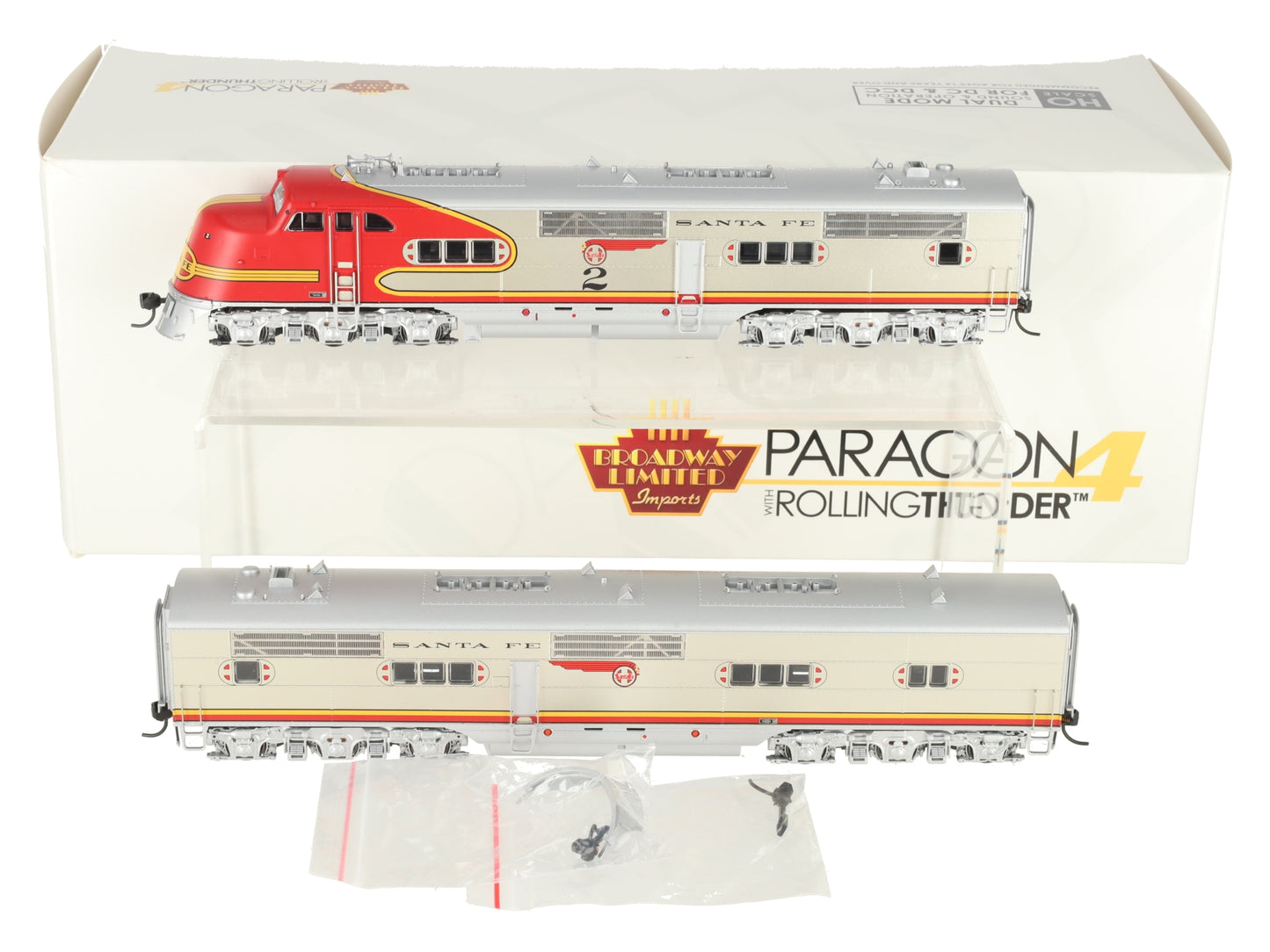 Broadway Limited 6897 HO ATSF E1 A/B Diesel Locomotive Sound/DC/DCC #2L/2A LN/Box