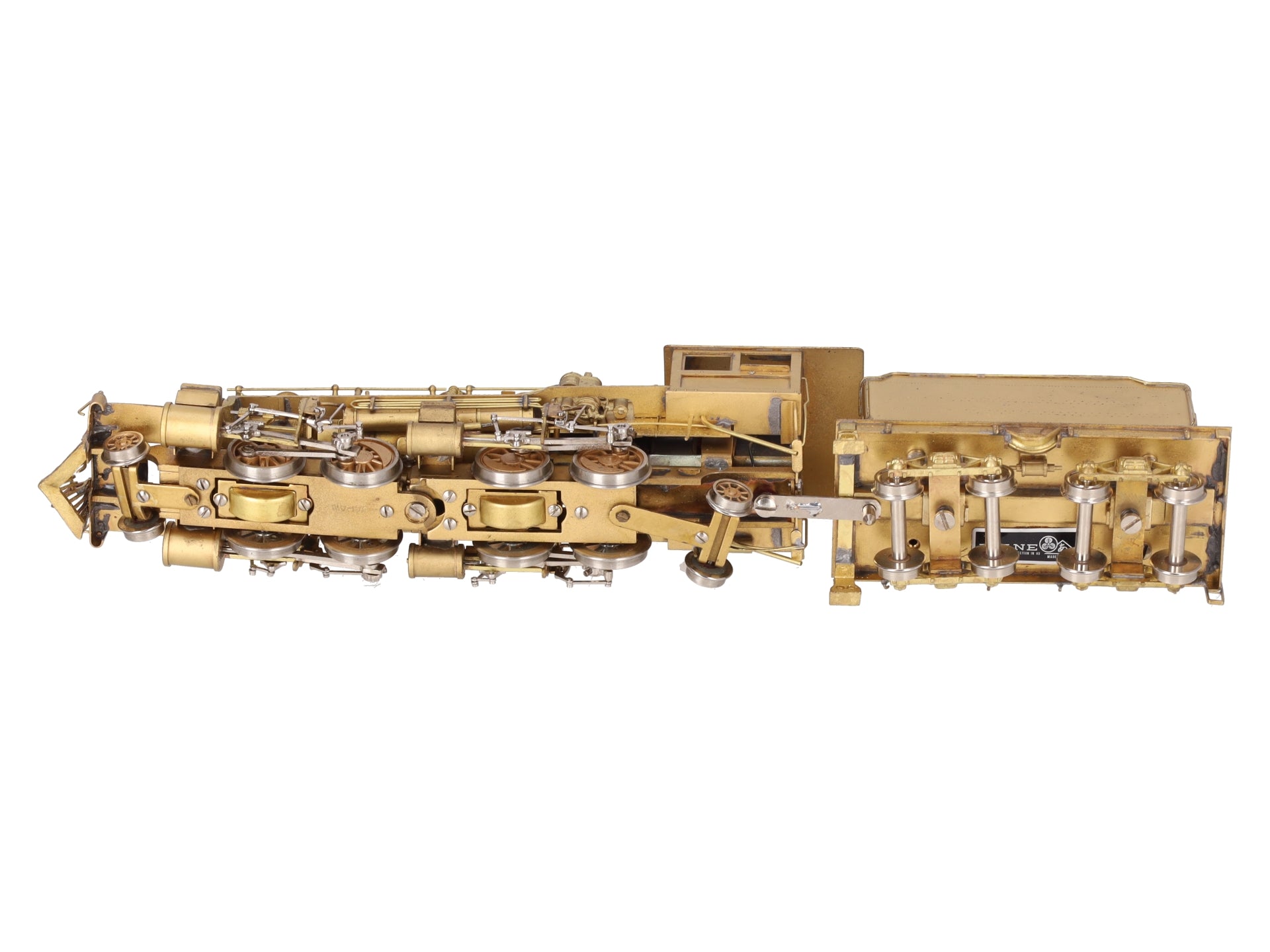 Akane HO Scale BRASS Baldwin 2-4-4-2 Steam Locomotive & Tender EX/Box