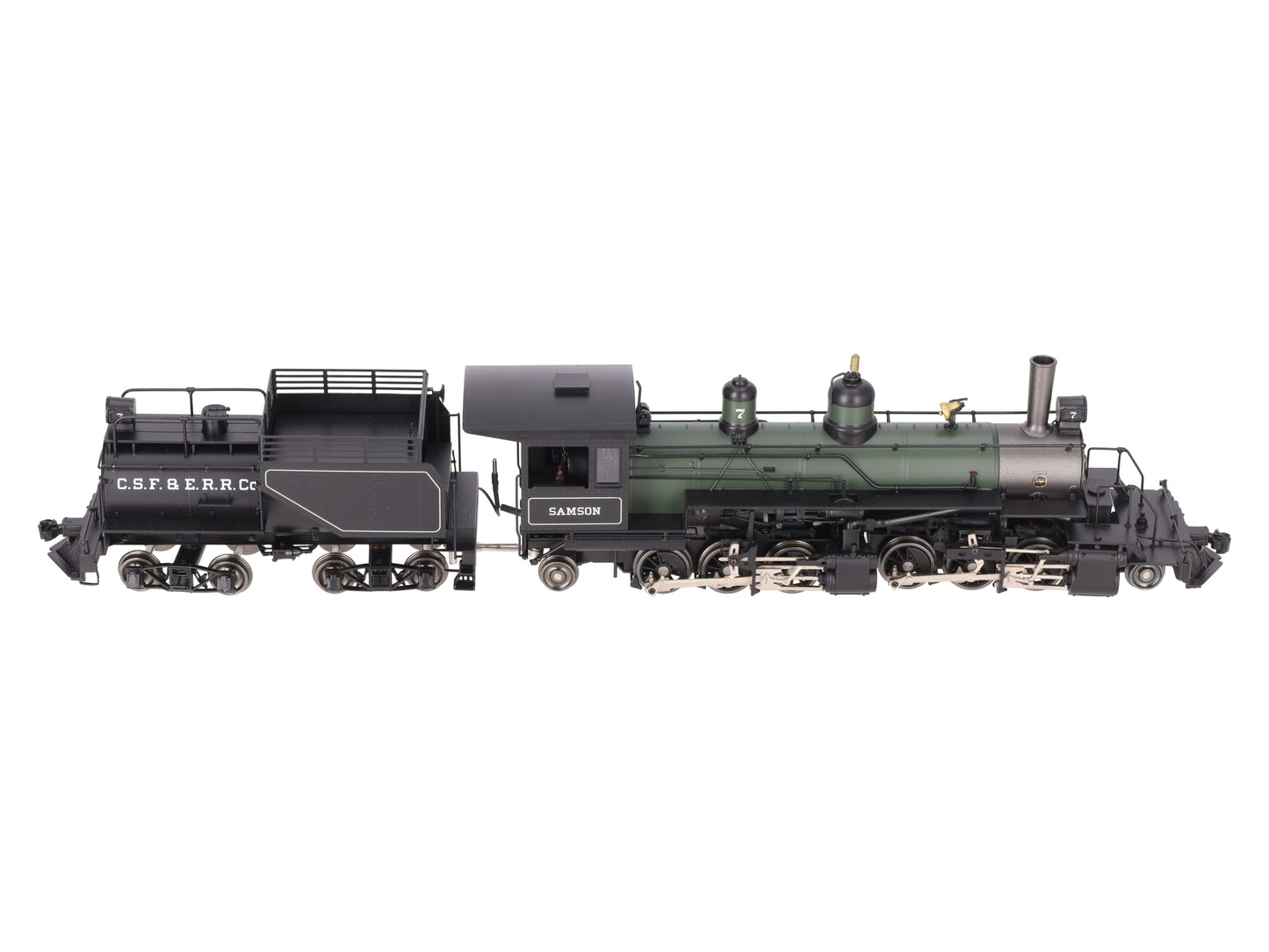 Sunset Models O Brass Samson Green Boiler 2-6-6-2 Steam Loco & Tender #7 2-Rail EX/Box