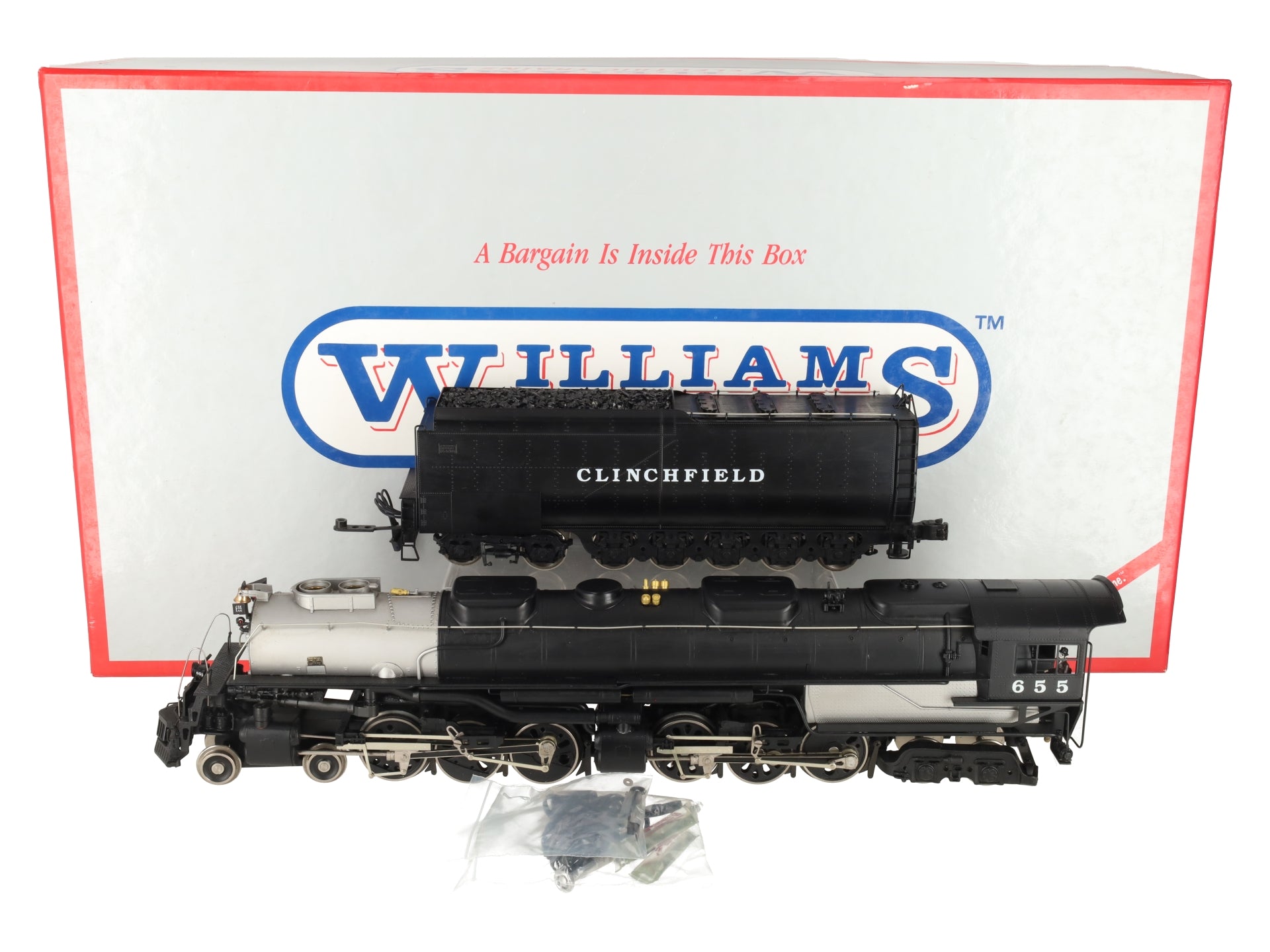 Williams O Brass Clinchfield Challenger BS O5 4-6-6-4 Steam Locomotive & Tender EX/Box