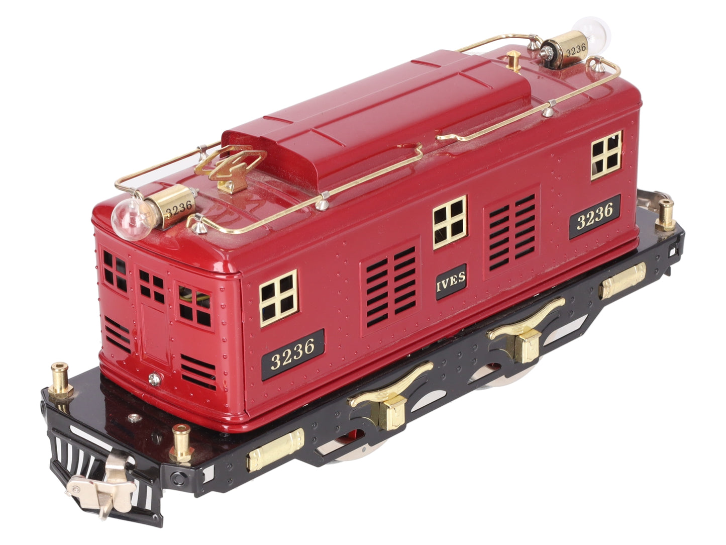 MTH 10-1287-0 Standard Gauge Red & Black Ives #3236 Locomotive - Traditional EX