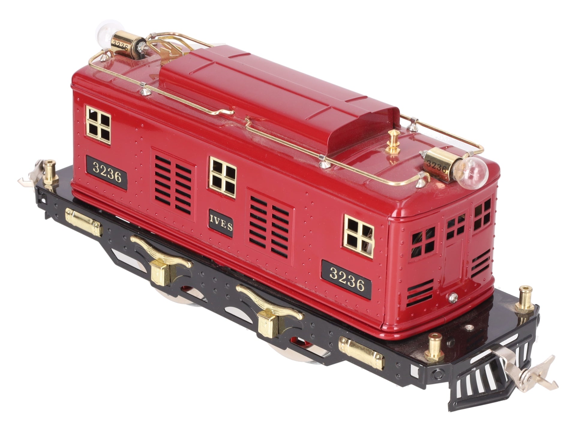 MTH 10-1287-0 Standard Gauge Red & Black Ives #3236 Locomotive - Traditional EX