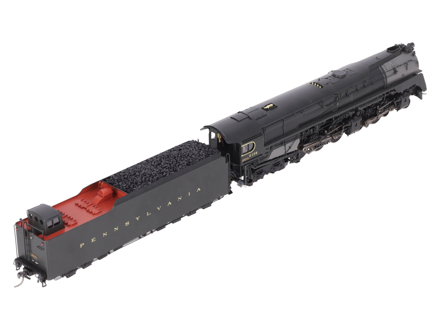 Broadway Limited 2068 HO Hybrid PRR Q2 4-4-6-4 Steam Loco #6198 w DCC & Sound EX/Box