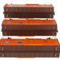 Lionel 6-27372 O Pacific Fruit Express Steel-Sided Refrigerator Car (Pack of 3) EX/Box