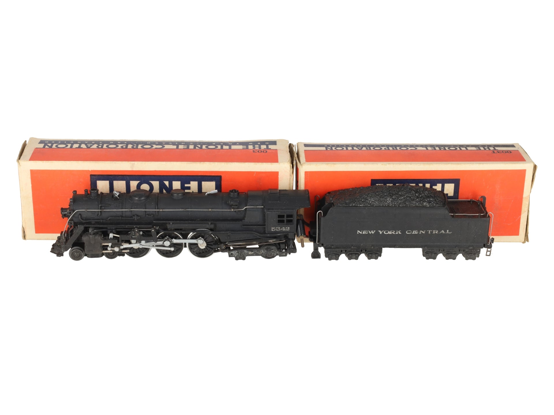 Lionel 003 New York Central OO 4-6-4 Hudson Steam Locomotive & Tender/Box