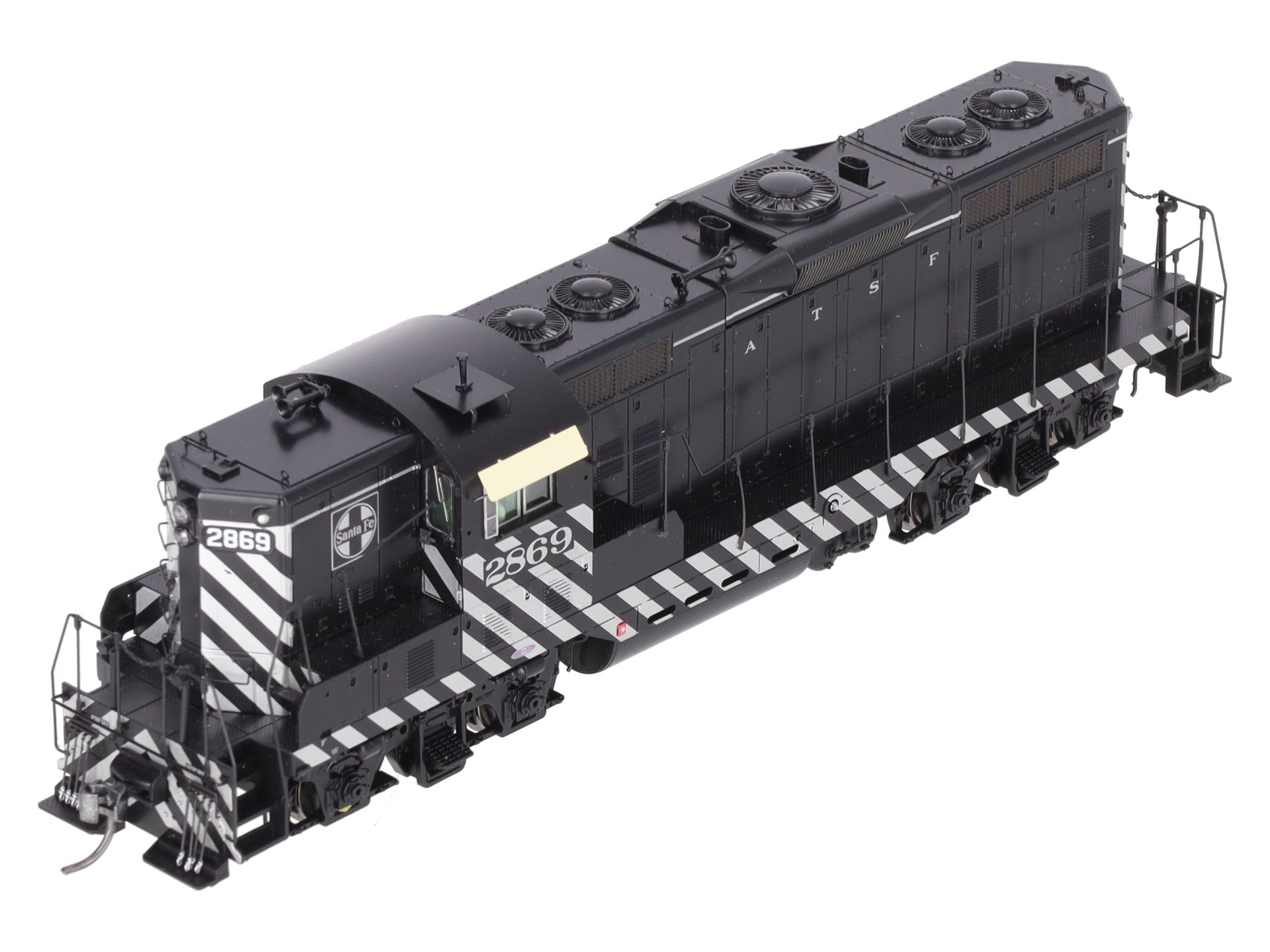 Athearn G62432 HO Santa Fe GP7 Zebra Diesel Locomotive #2869 w/DCC/SND EX/Box
