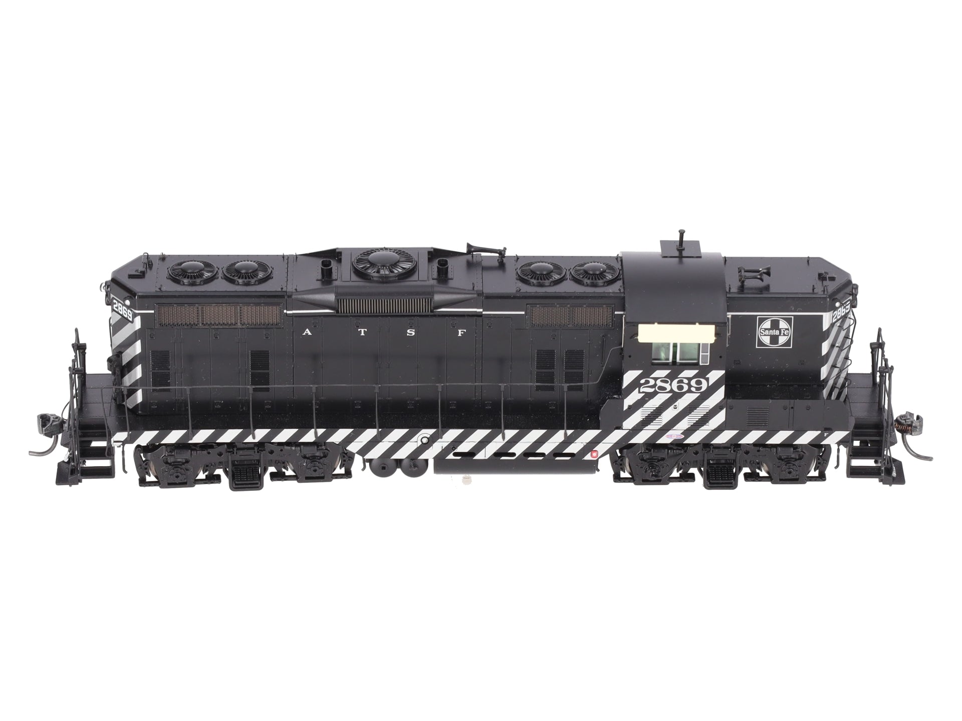 Athearn G62432 HO Santa Fe GP7 Zebra Diesel Locomotive #2869 w/DCC/SND EX/Box