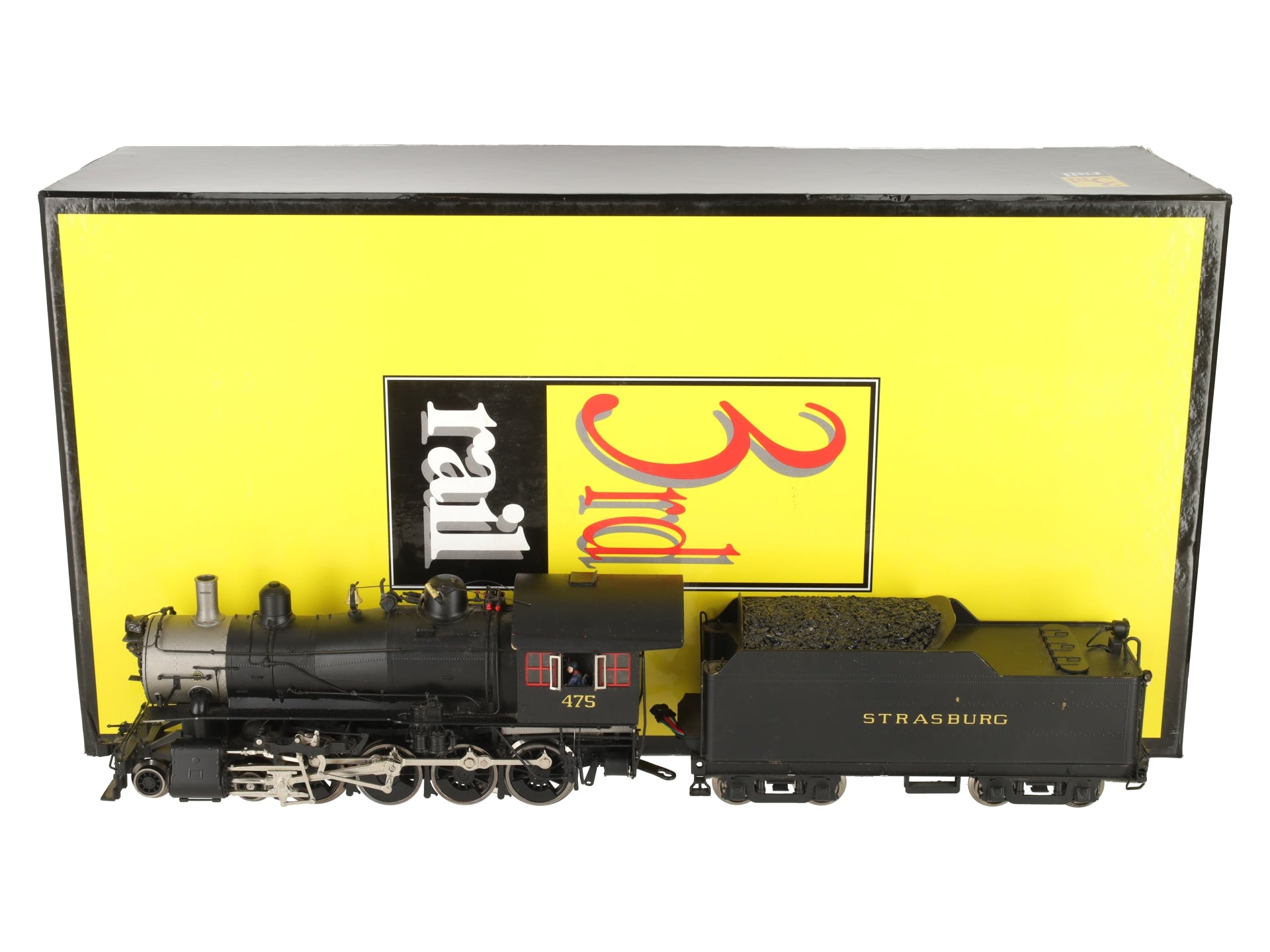 3rd Rail 475 O Brass N&W M Class 4-8-0 Steam Locomotive & Tender (3-Rail) #475 EX/Box