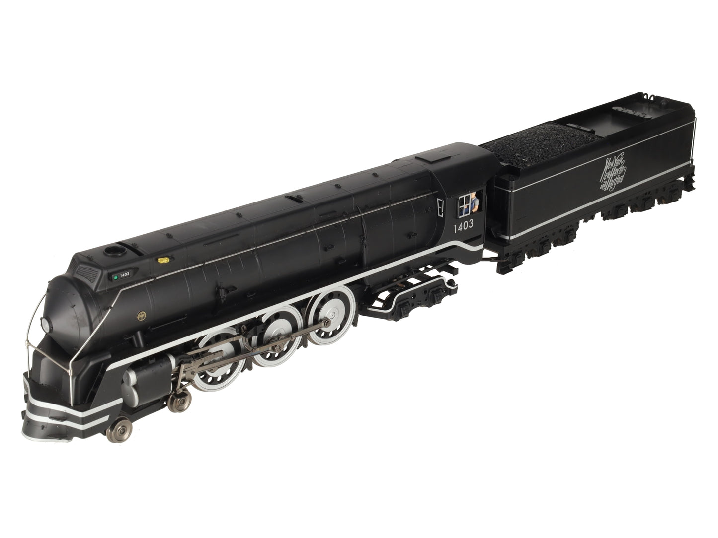 Weaver G1704S O Scale BRASS New Haven I-5 4-6-4 Steam Engine and Tender (2 Rail) EX/Box