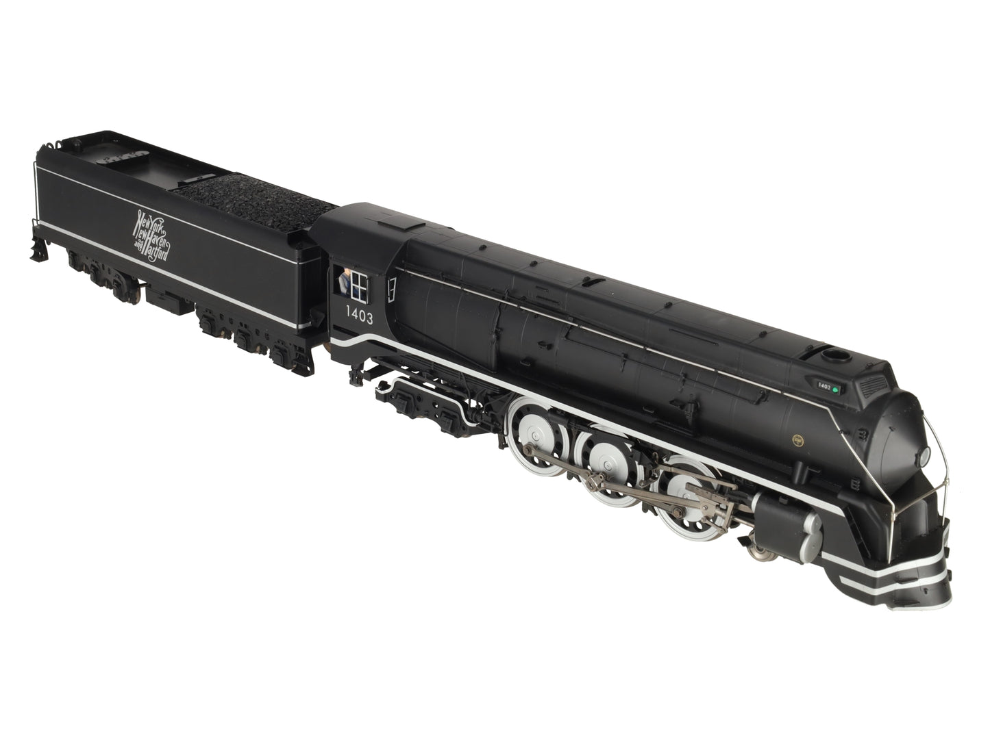 Weaver G1704S O Scale BRASS New Haven I-5 4-6-4 Steam Engine and Tender (2 Rail) EX/Box