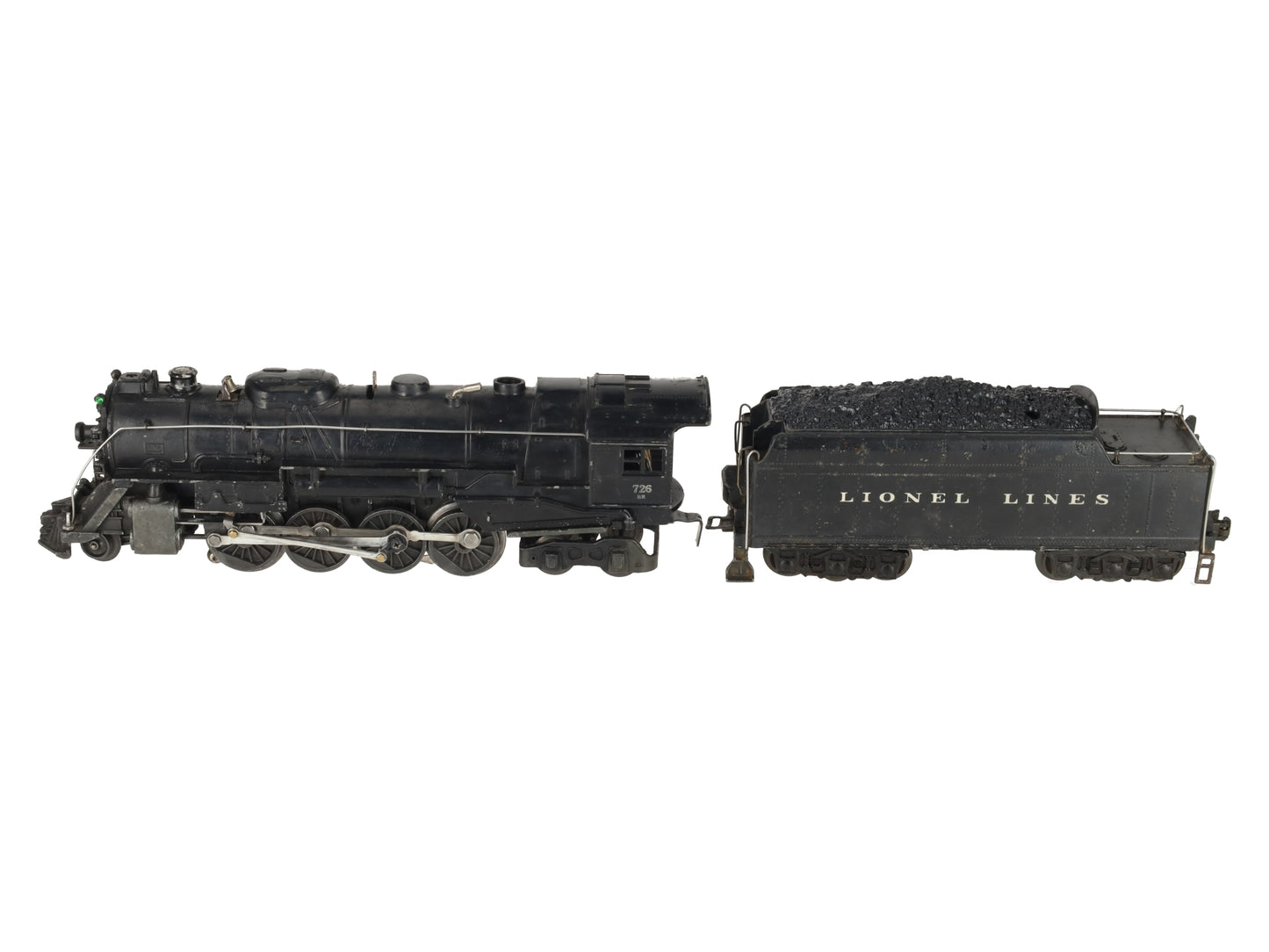Lionel 726RR Vintage O Berkshire 2-8-4 Die-Cast Steam Locomotive W/ 2426W Tender VG