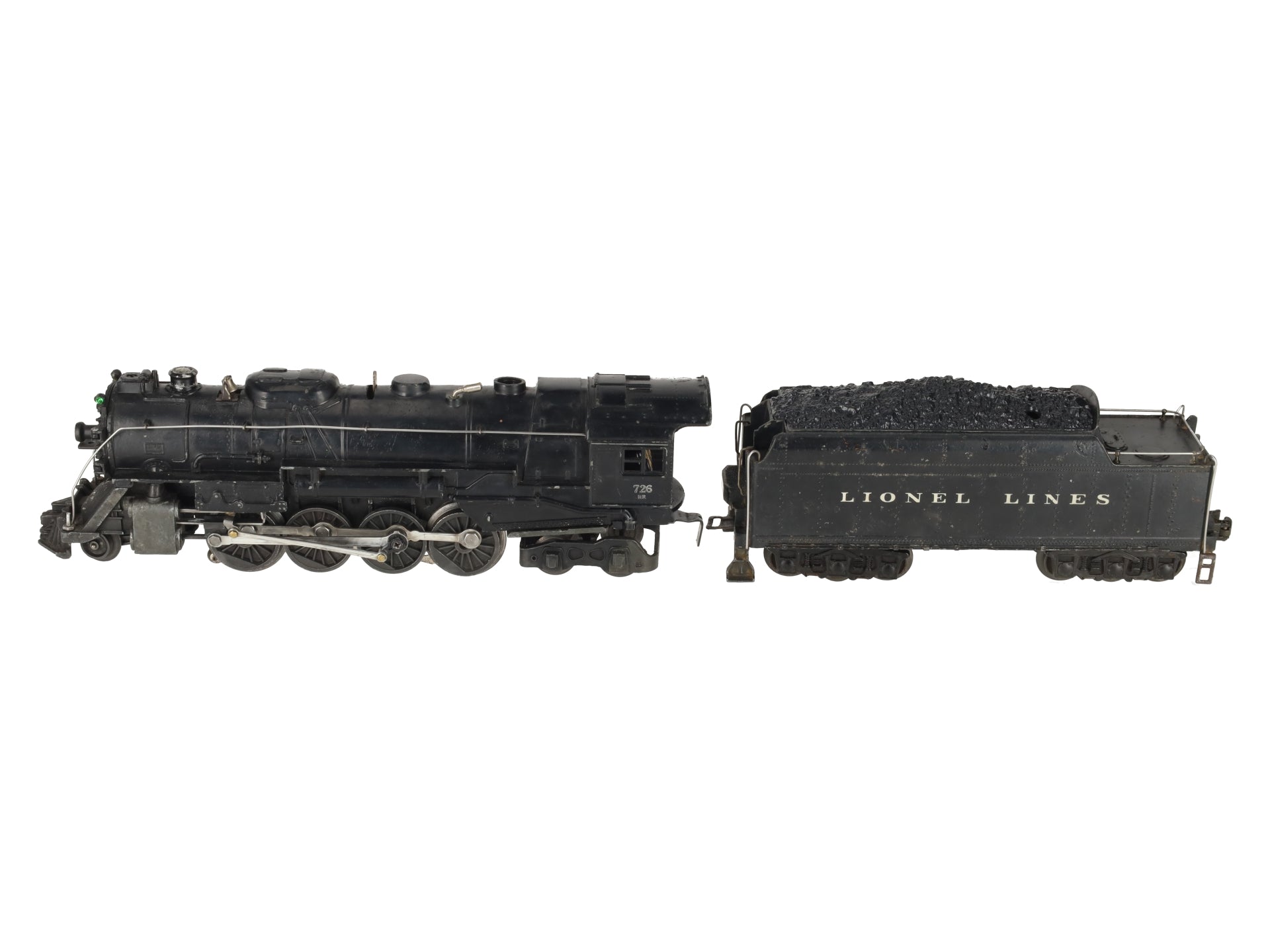 Lionel 726RR Vintage O Berkshire 2-8-4 Die-Cast Steam Locomotive W/ 2426W Tender VG