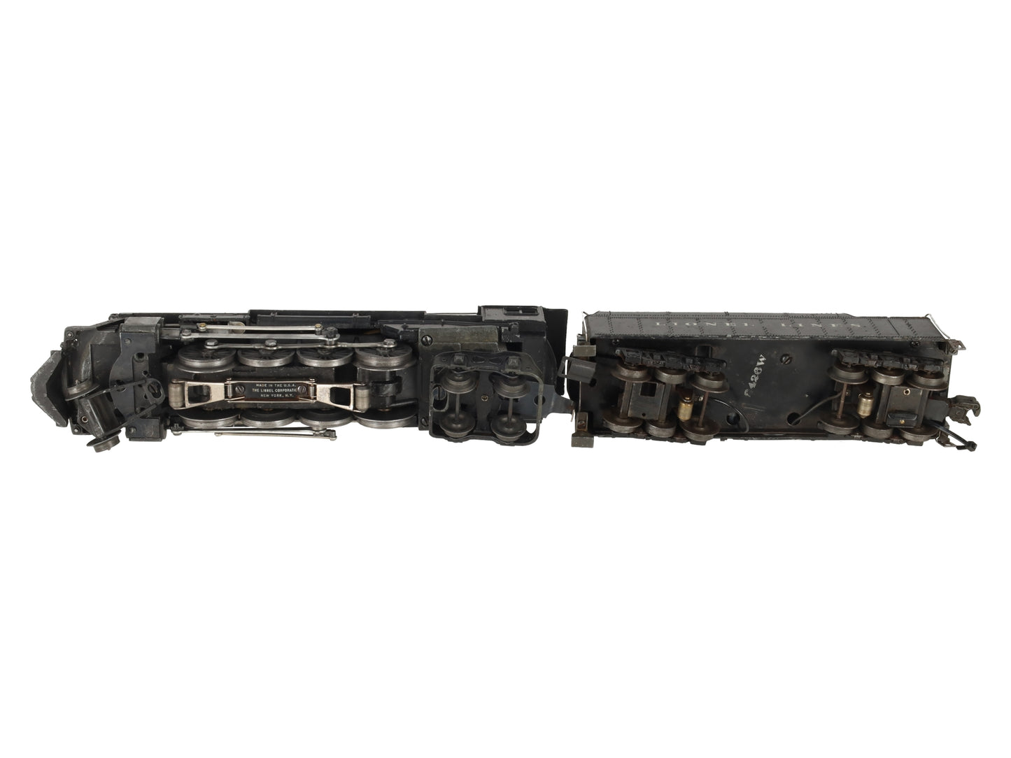 Lionel 726RR Vintage O Berkshire 2-8-4 Die-Cast Steam Locomotive W/ 2426W Tender VG