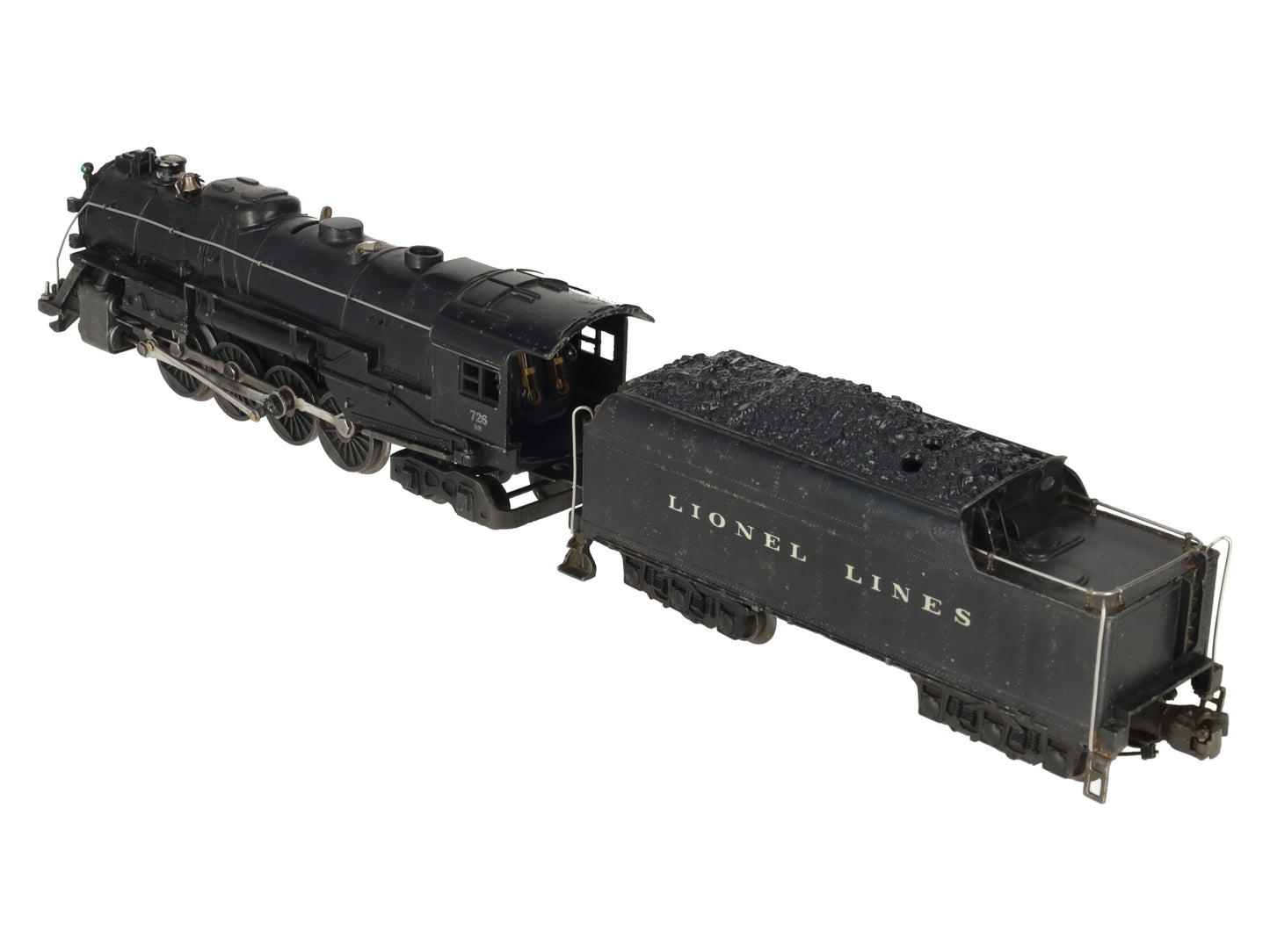 Lionel 726RR Vintage O Berkshire 2-8-4 Die-Cast Steam Locomotive W/ 2426W Tender VG