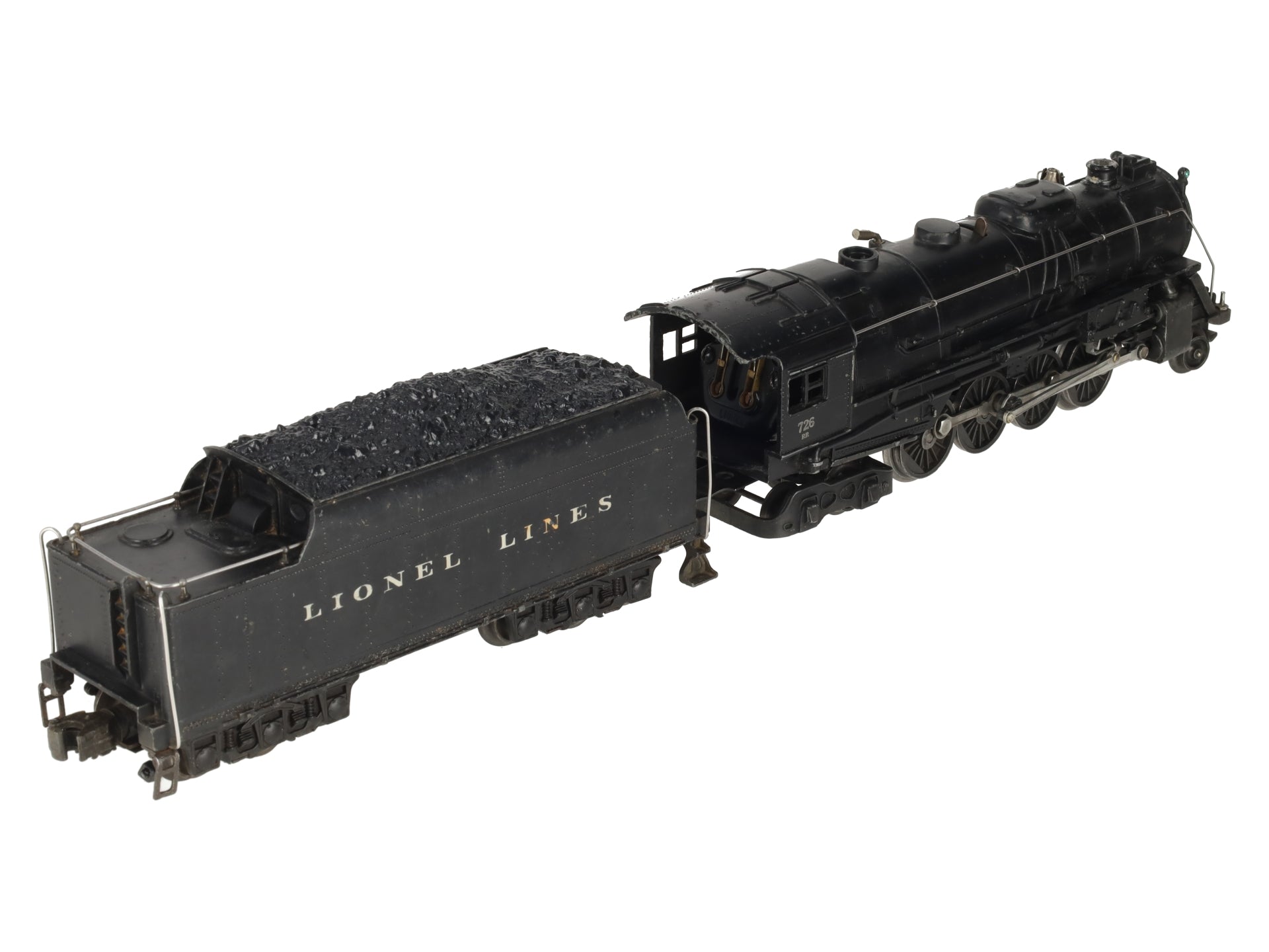 Lionel 726RR Vintage O Berkshire 2-8-4 Die-Cast Steam Locomotive W/ 2426W Tender VG