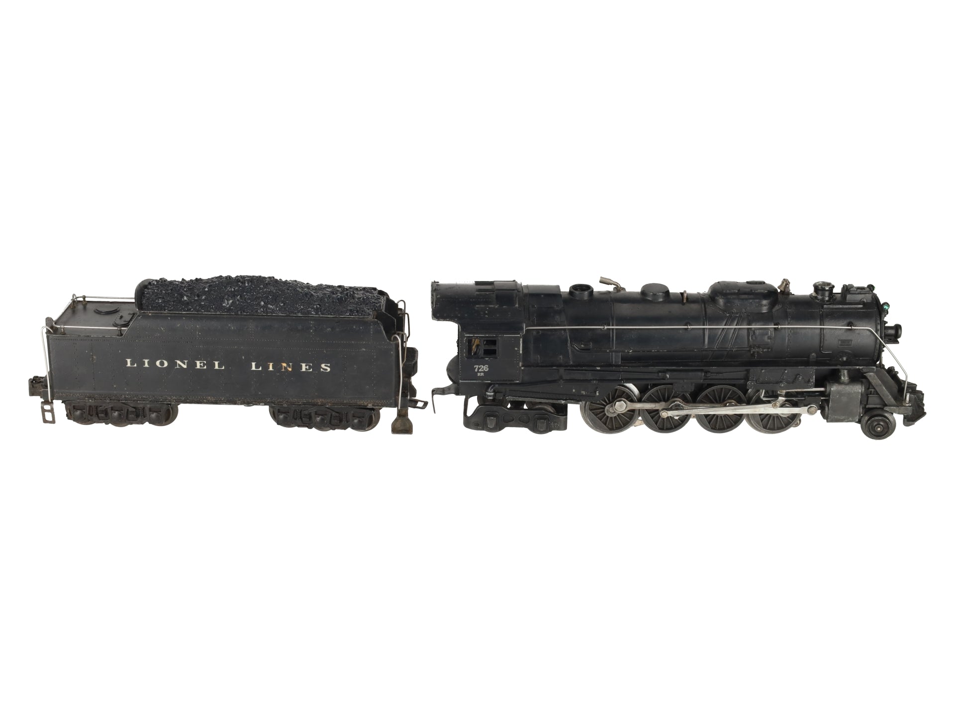 Lionel 726RR Vintage O Berkshire 2-8-4 Die-Cast Steam Locomotive W/ 2426W Tender VG