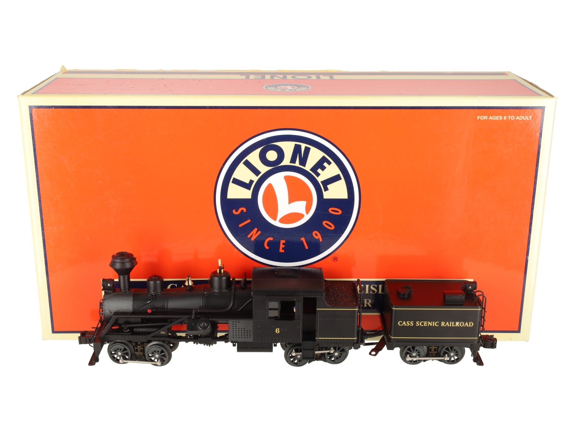Lionel 6-38061 O Cass Scenic Railroad Heisler Locomotive & Tender #6 EX/Box