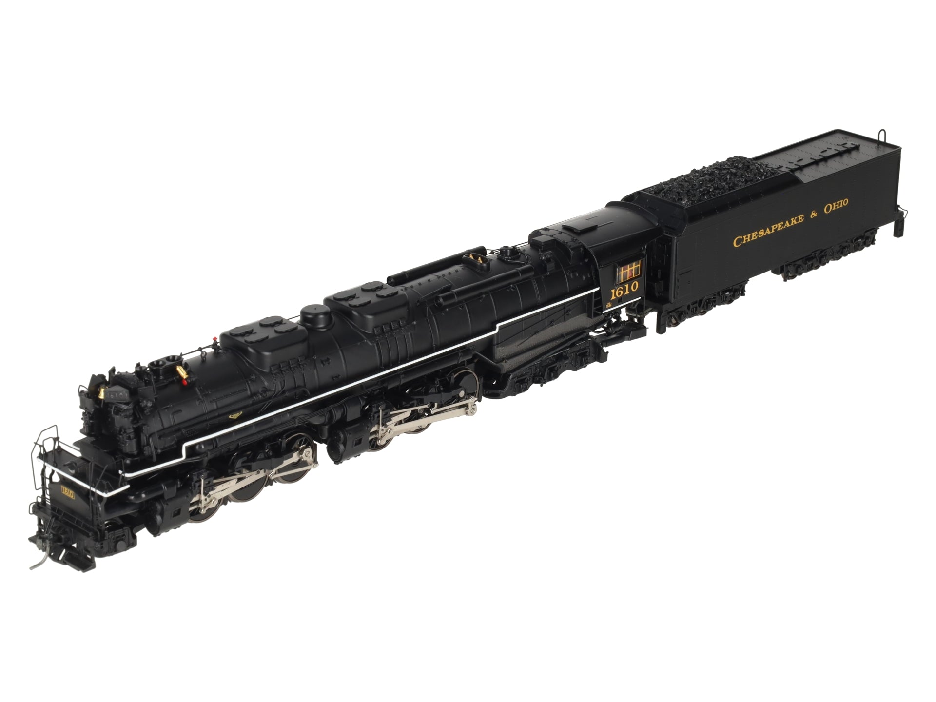 MTH 80-3251-1 HO Chesapeake & Ohio 2-6-6-6 Steam Locomotive #1610 w/PS3 EX/Box