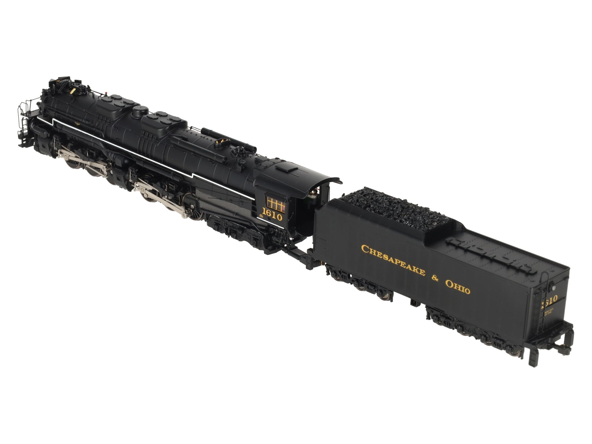 MTH 80-3251-1 HO Chesapeake & Ohio 2-6-6-6 Steam Locomotive #1610 w/PS3 EX/Box
