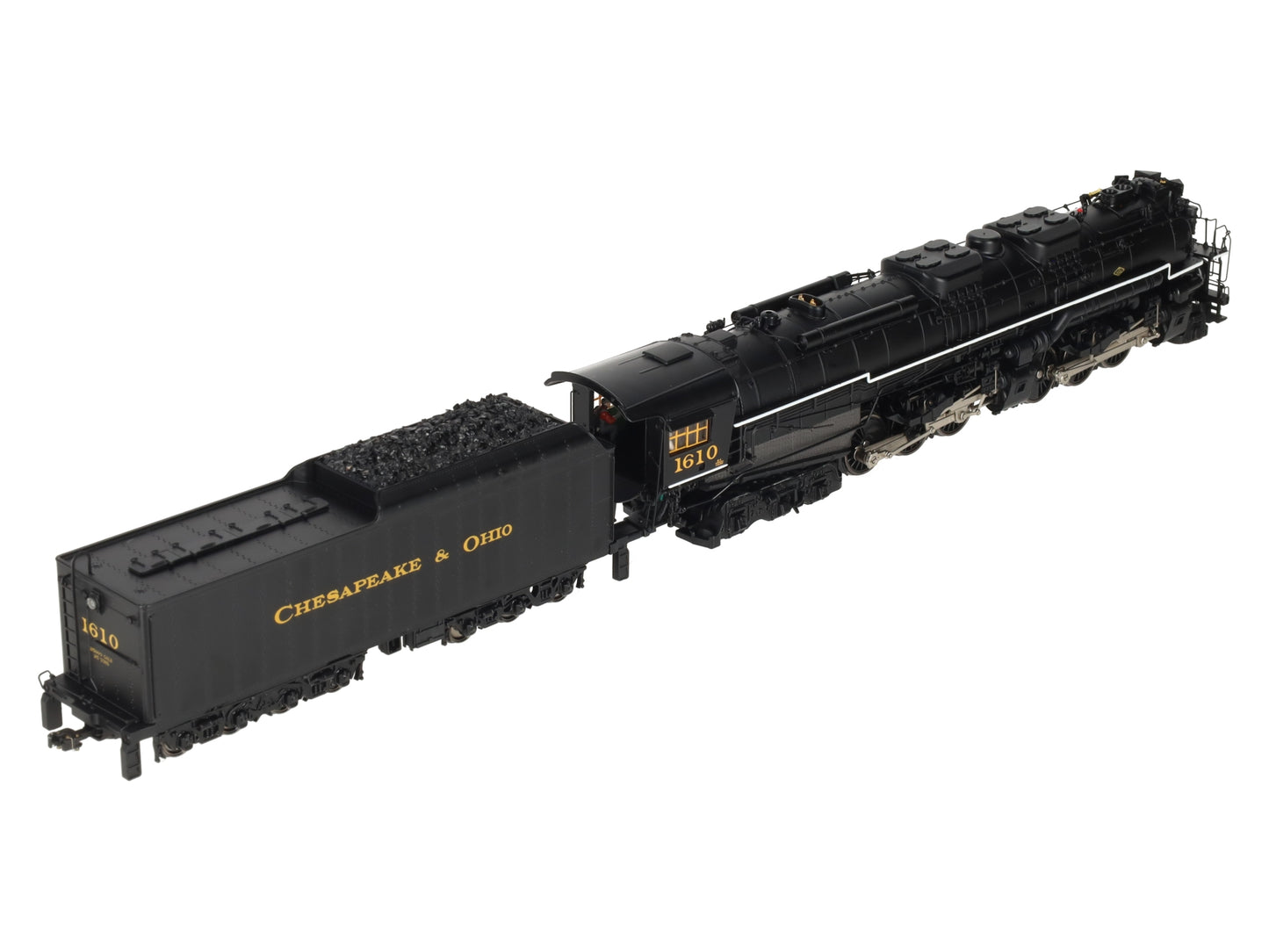MTH 80-3251-1 HO Chesapeake & Ohio 2-6-6-6 Steam Locomotive #1610 w/PS3 EX/Box