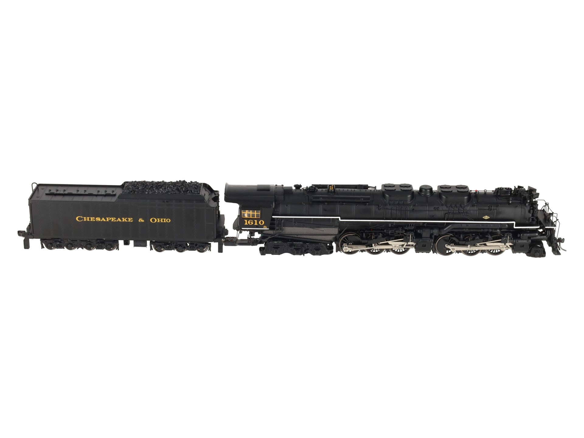 MTH 80-3251-1 HO Chesapeake & Ohio 2-6-6-6 Steam Locomotive #1610 w/PS3 EX/Box