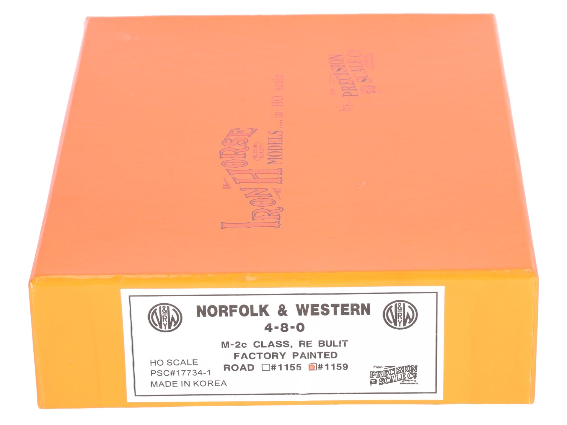 Precision Scale Co. 17734-1 HO BRASS N&W 4-8-0 M-2c Class Steam Loco & Tender EX/Box