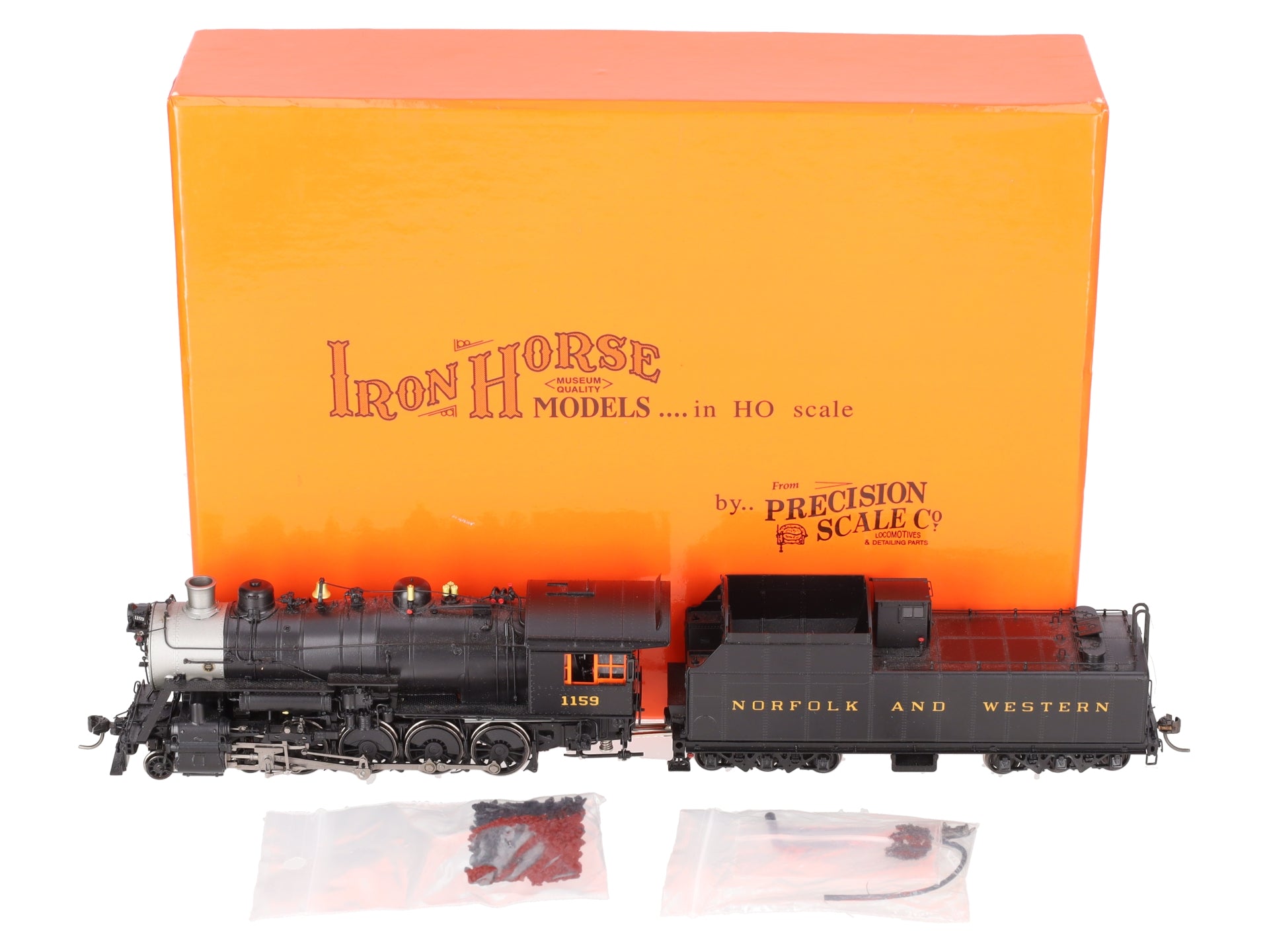 Precision Scale Co. 17734-1 HO BRASS N&W 4-8-0 M-2c Class Steam Loco & Tender EX/Box