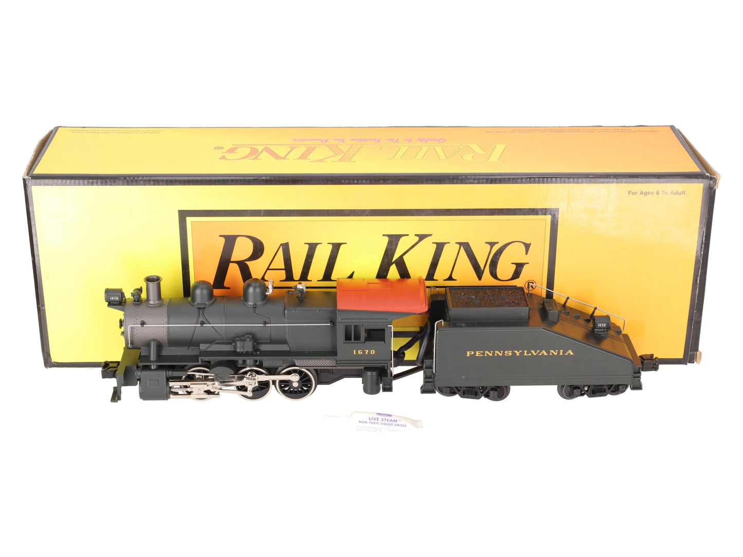 MTH 30-1170-1 Pennsylvania 0-6-0 B 6 Switcher Steam Engine w/PS2 #1670 EX/Box