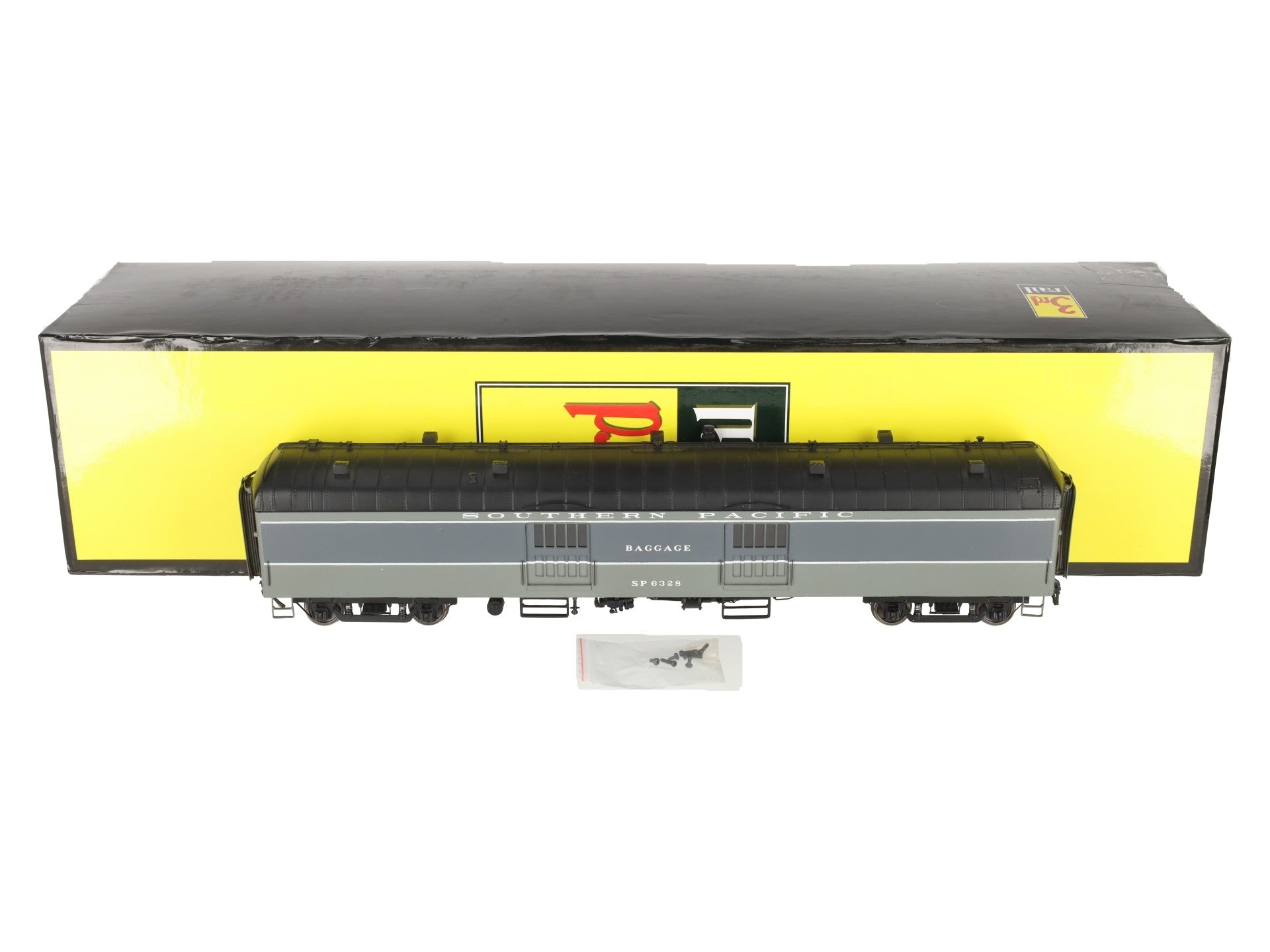 3rd Rail O 2-Rail Brass Southern Pacific 70' Harriman Baggage #6331 EX/Box