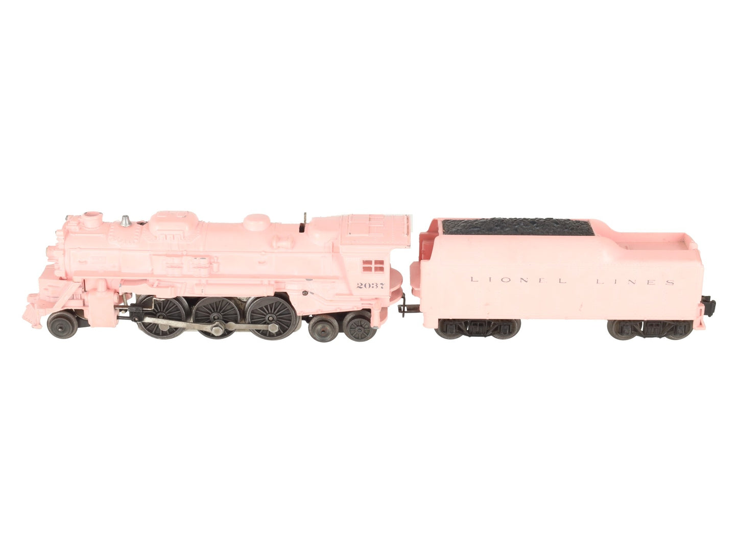 Lionel 2037-500 Vintage O Girls 2-6-4 Pink Steam Locomotive and Tender VG